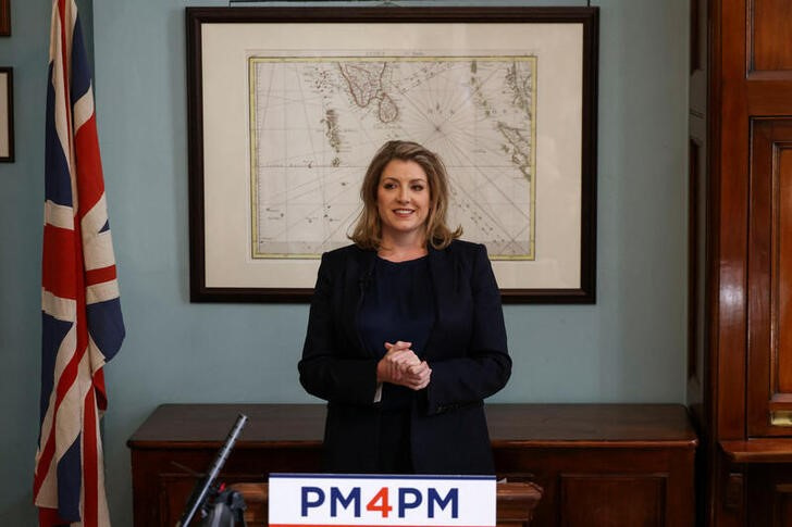 British Conservative MP Penny Mordaunt launches leadership campaign, in London