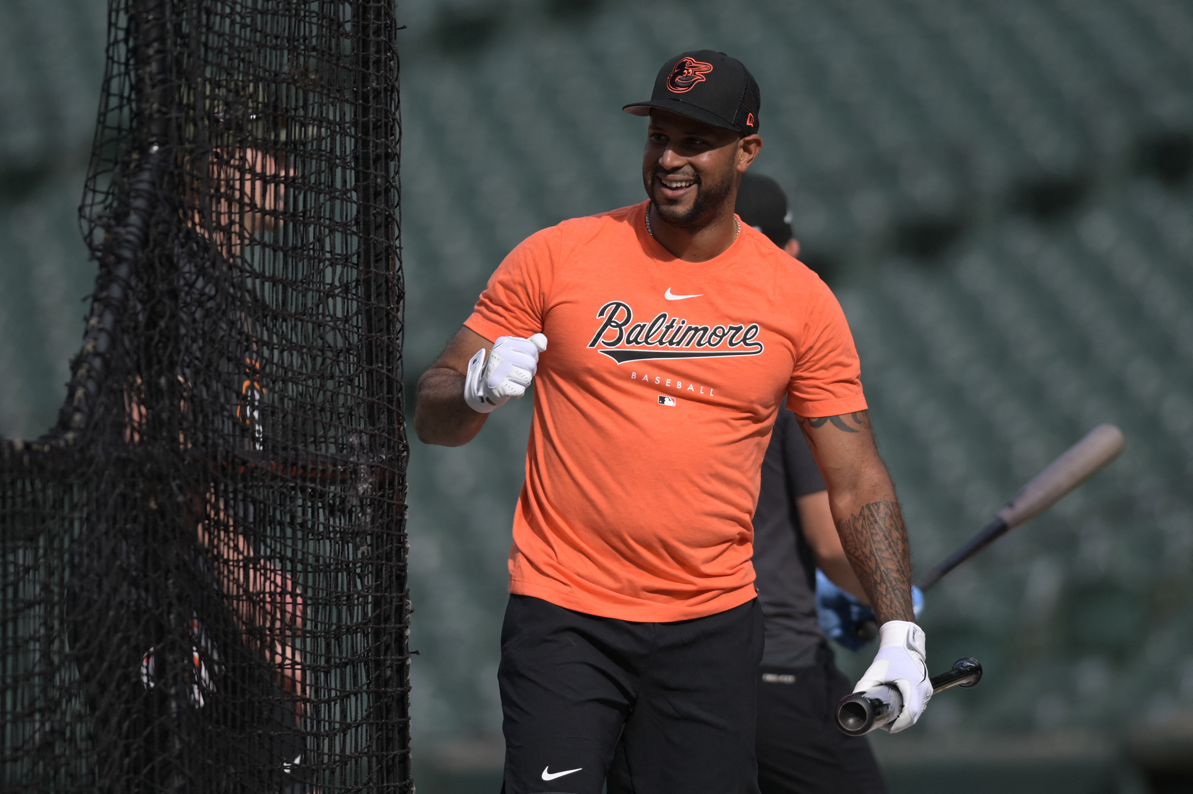 Uniforms worn for Cleveland Indians at Baltimore Orioles on April