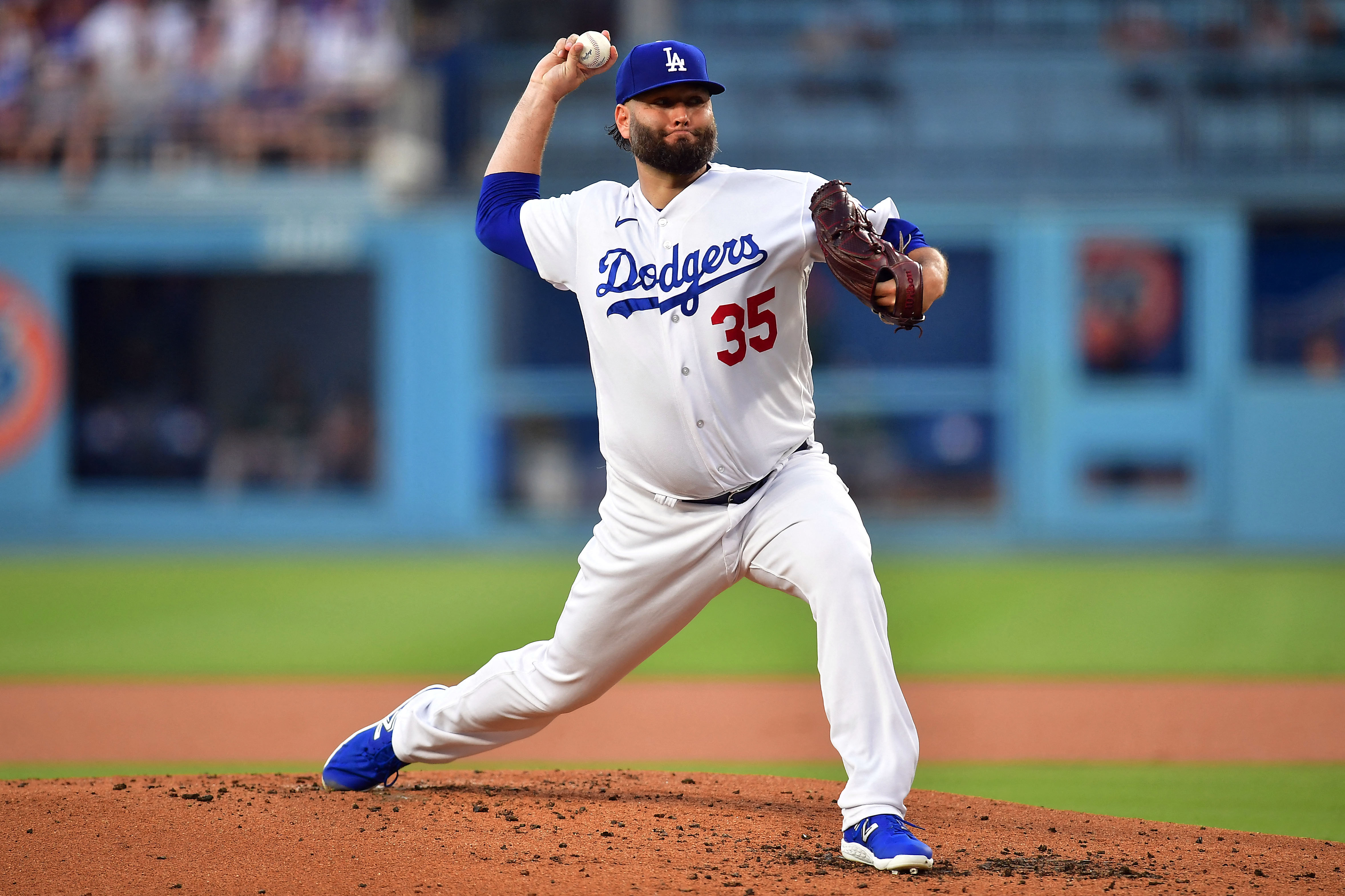 Lance Lynn goes 7 strong in Dodgers debut to beat A's