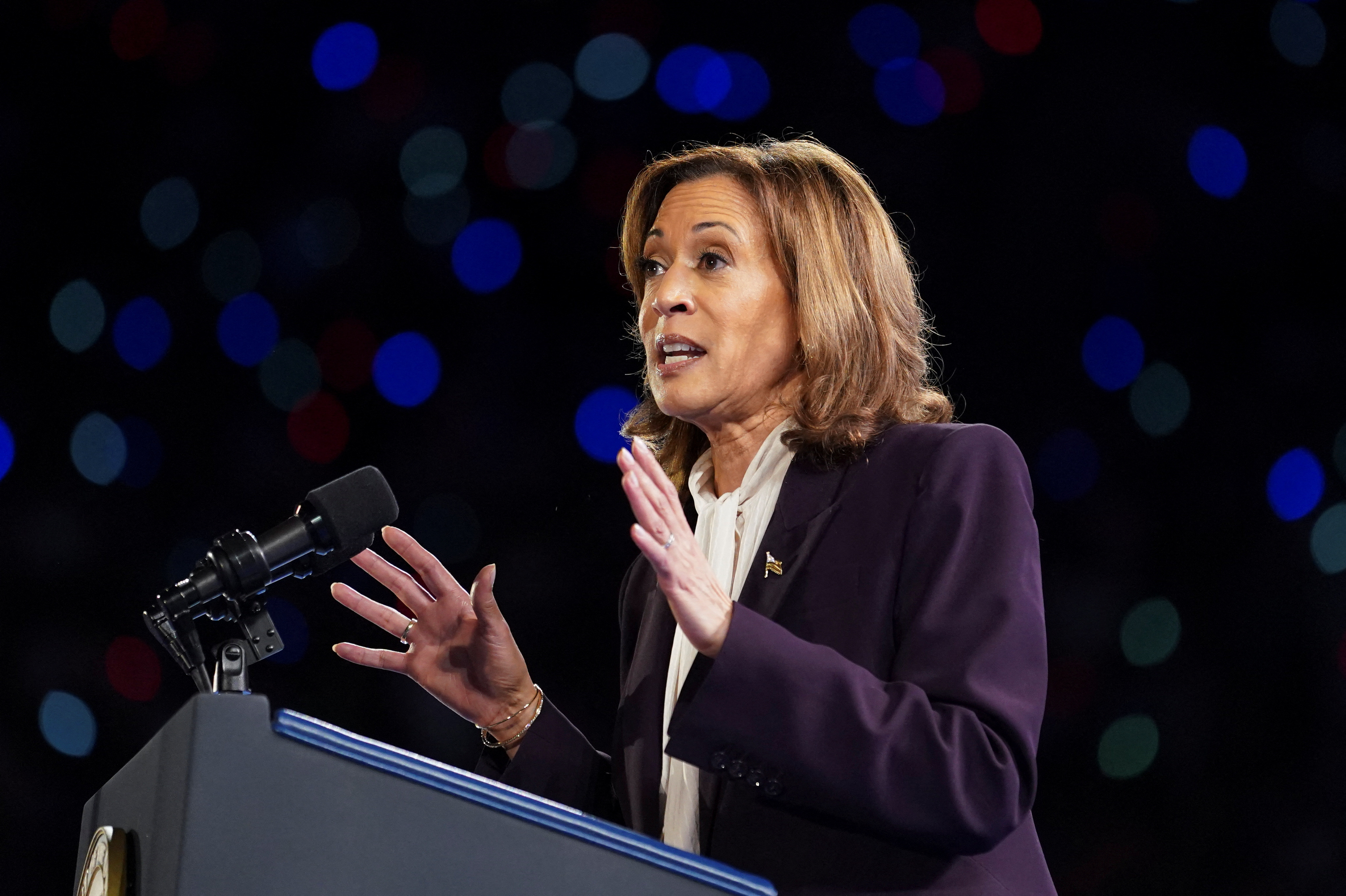 Democratic presidential nominee U.S. Vice President Harris campaigns in Houston