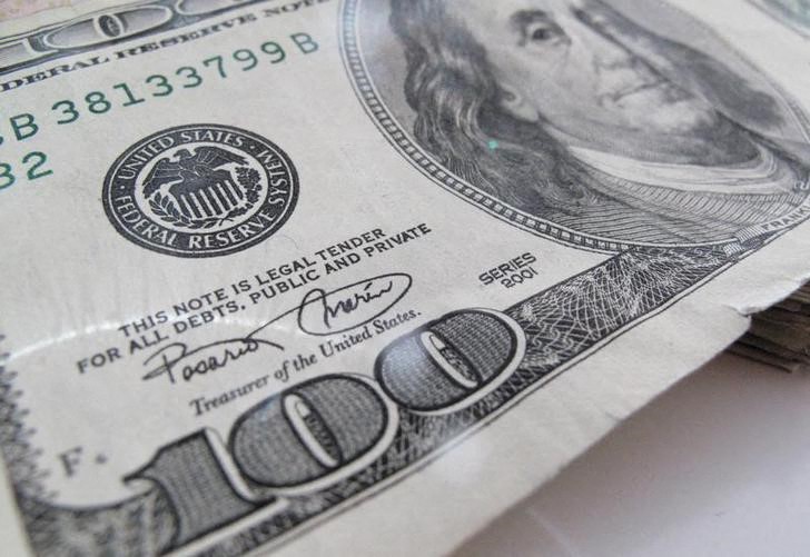 A U.S. $100 dollar bill is seen