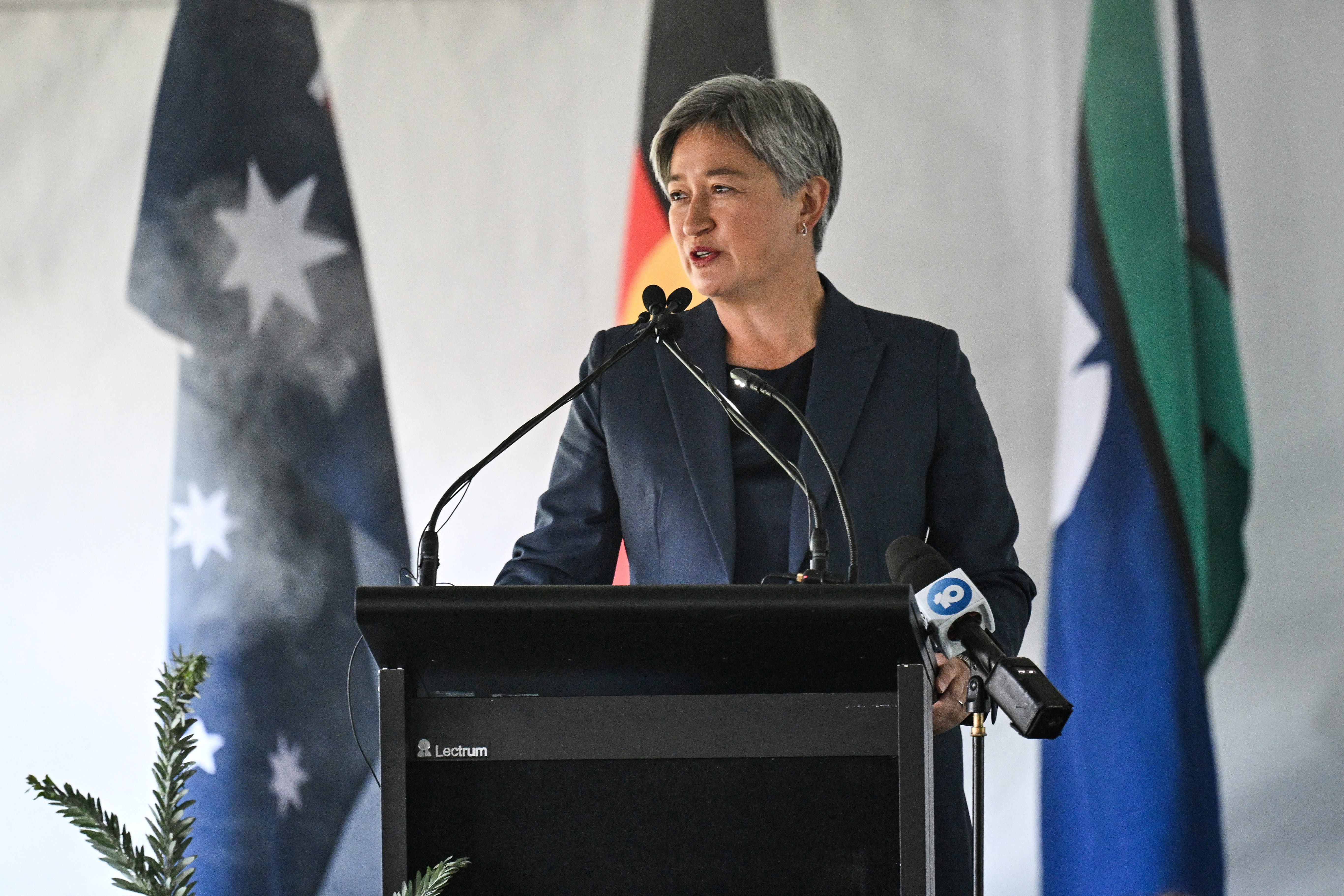Australian Minister for Foreign Affairs Wong speaks in Adelaide