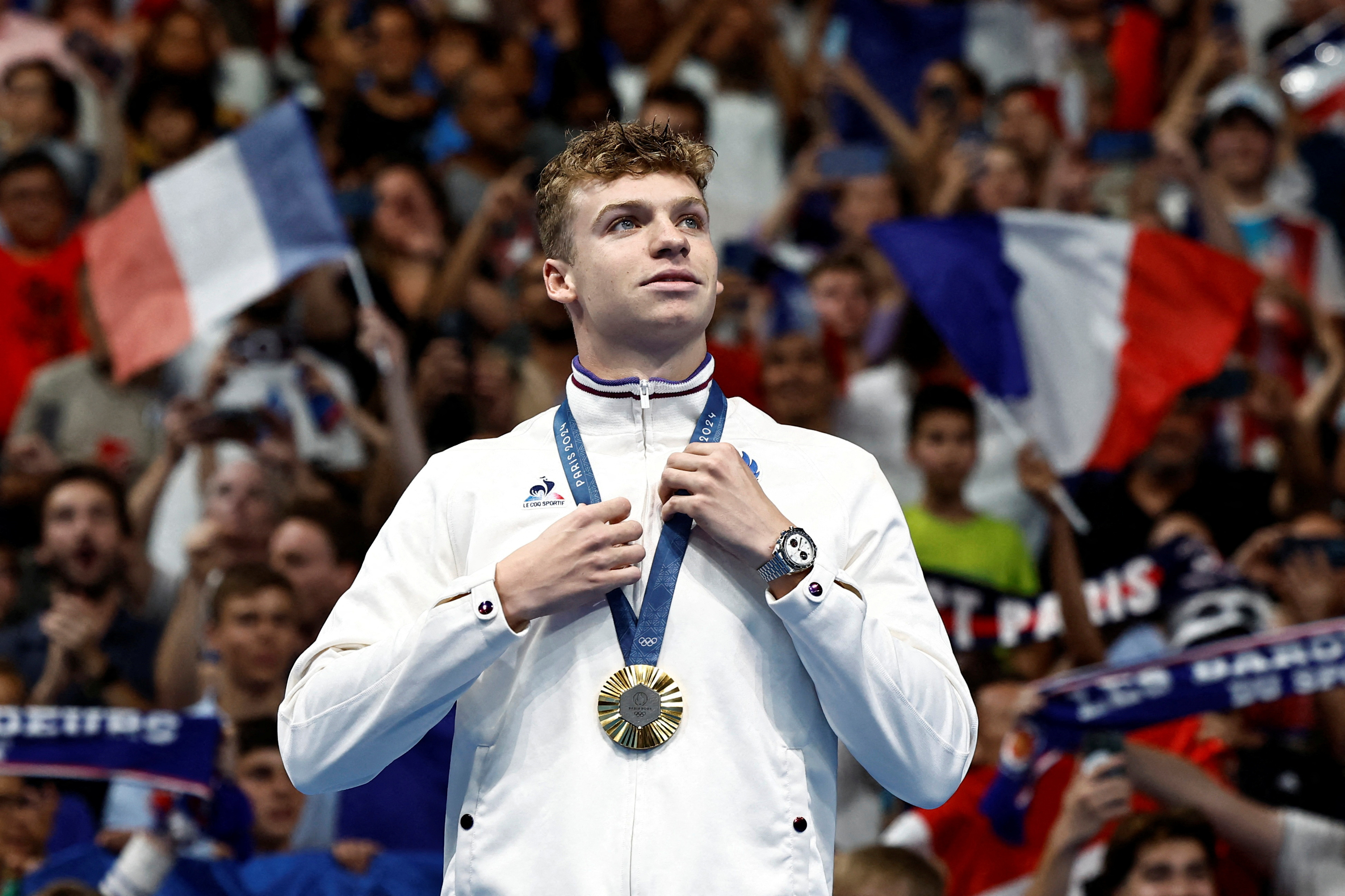 Swimming - Men's 200m Ind. Medley Victory Ceremony