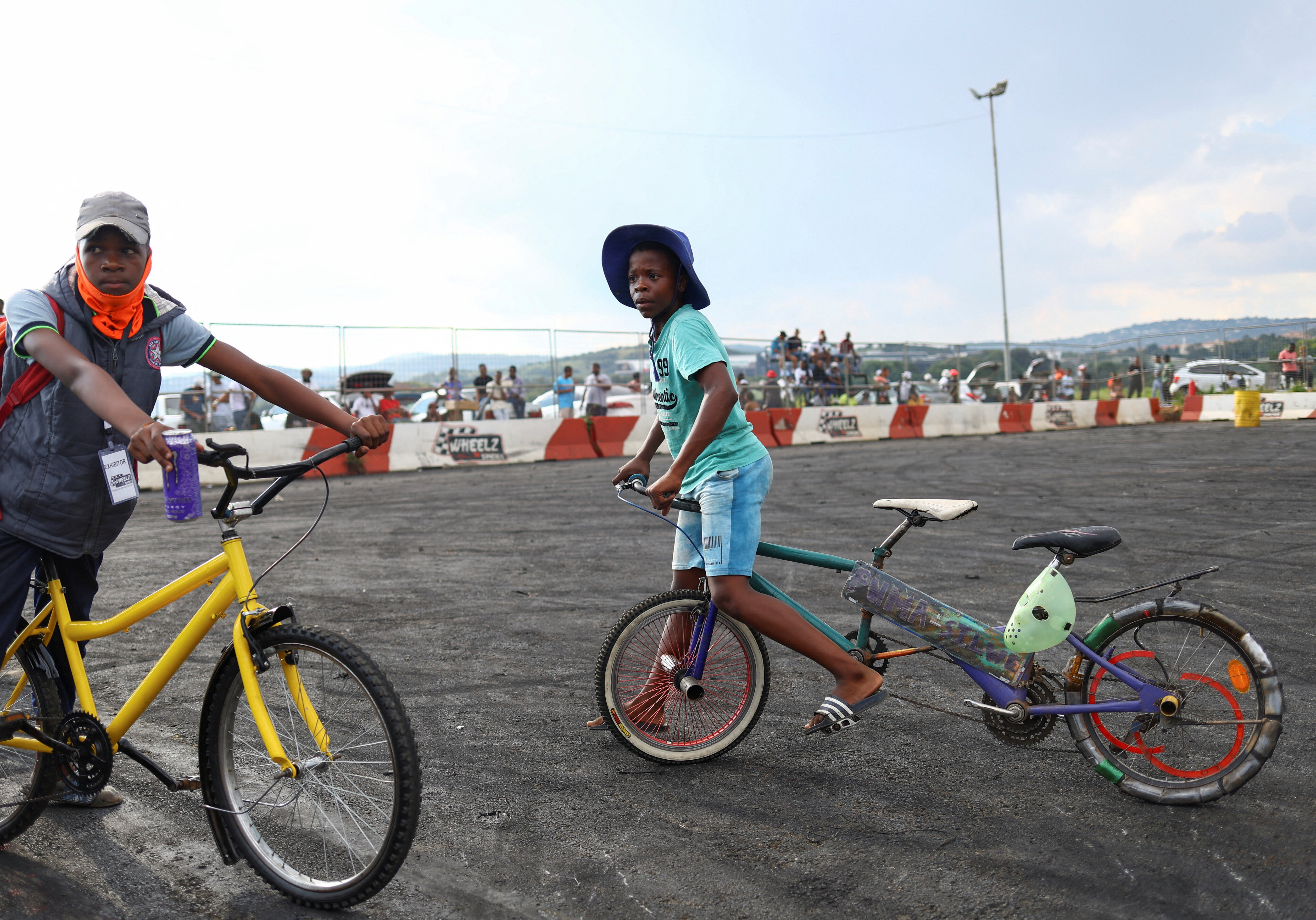 South African township boys spin bikes to stay out of trouble