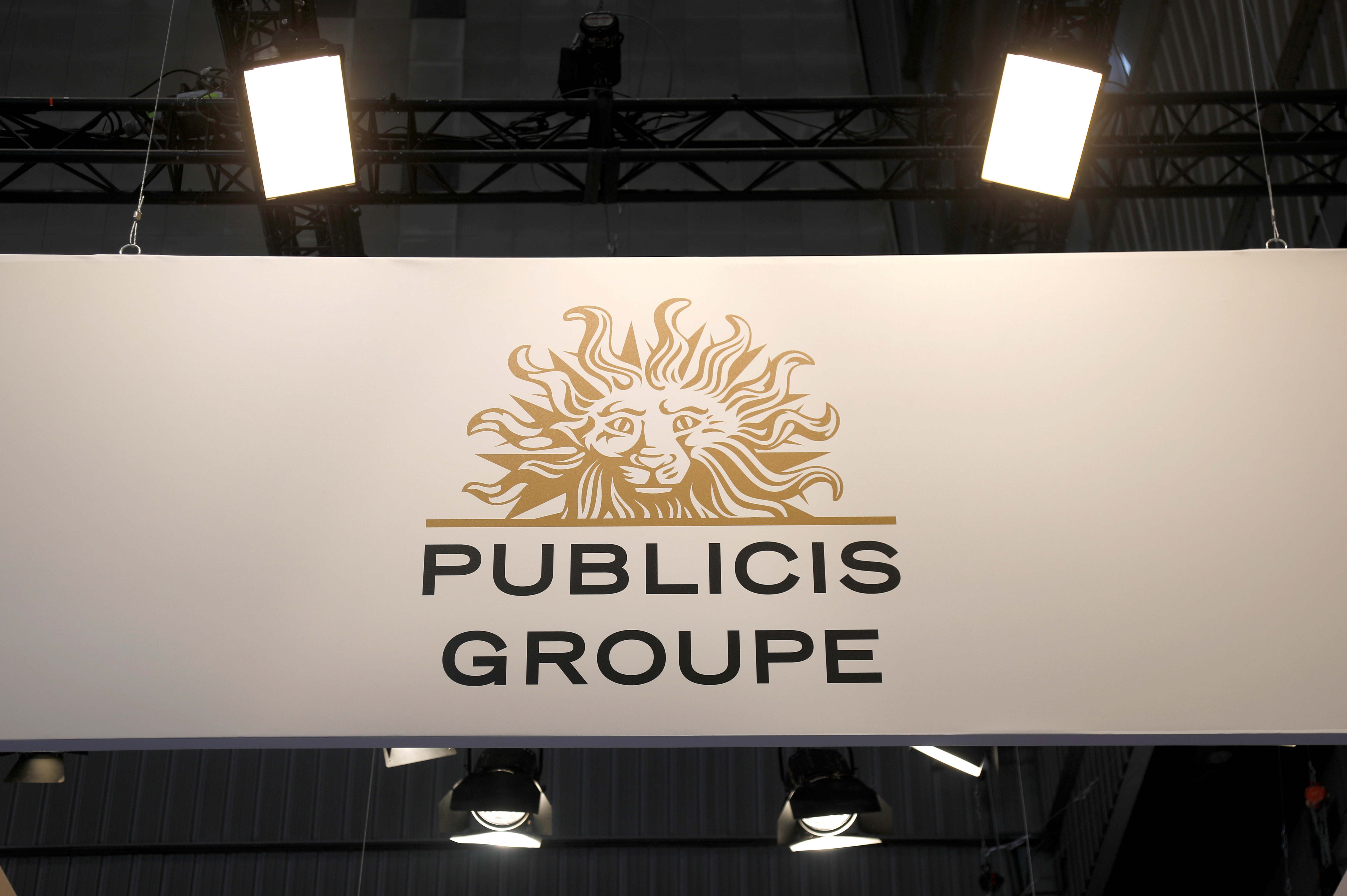 Logo of Publicis is seen at VivaTech fair in Paris