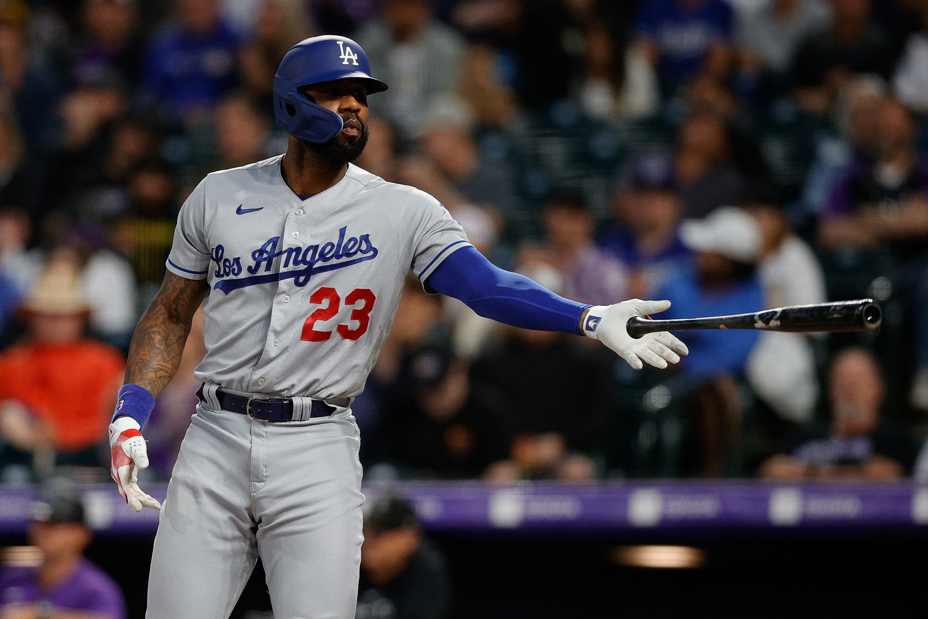 They weren't fazed.' Dodgers come out swinging after weather delay to rout  Rockies