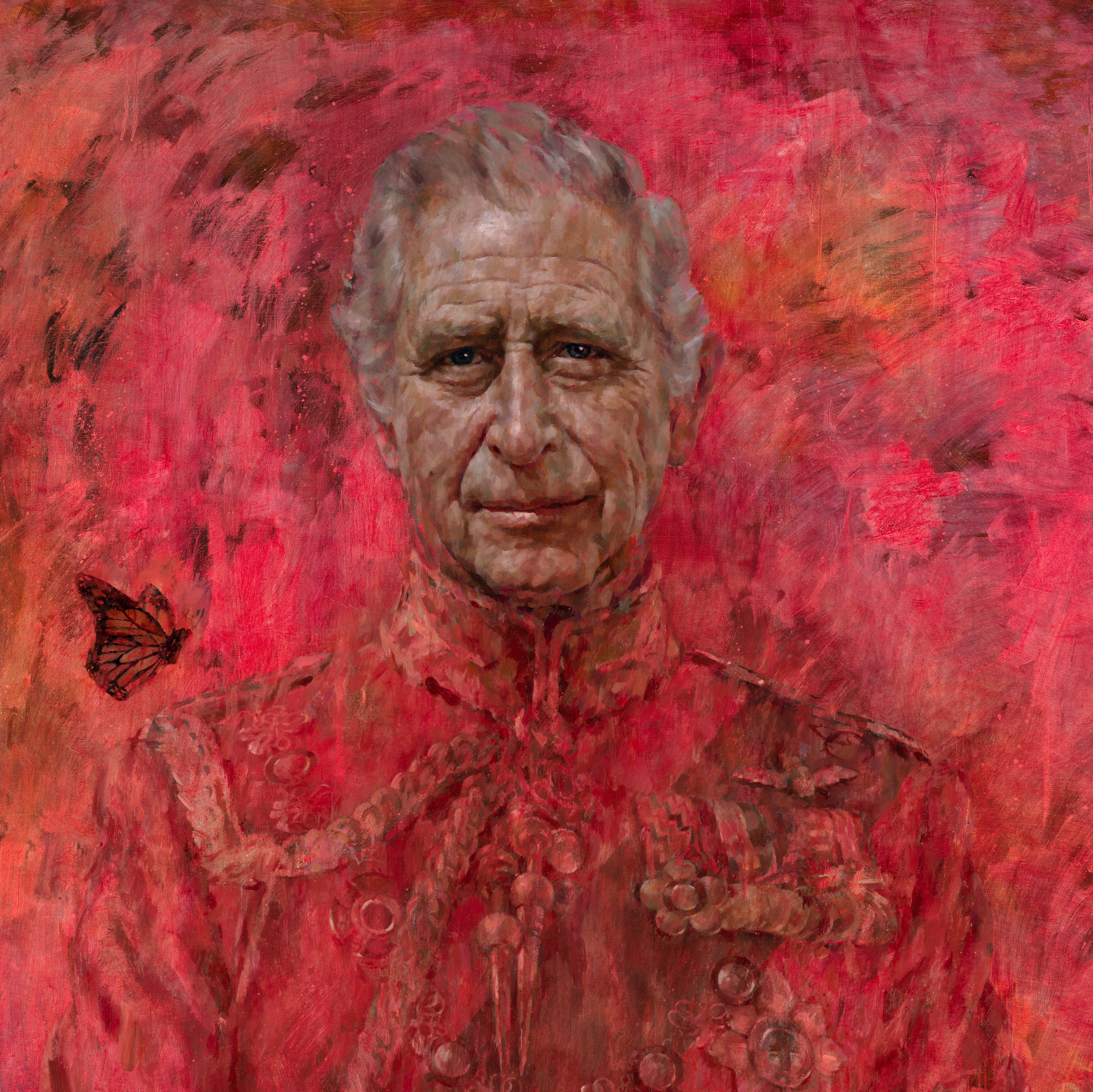 Portrait of Britain's King Charles by artist Jonathan Yeo