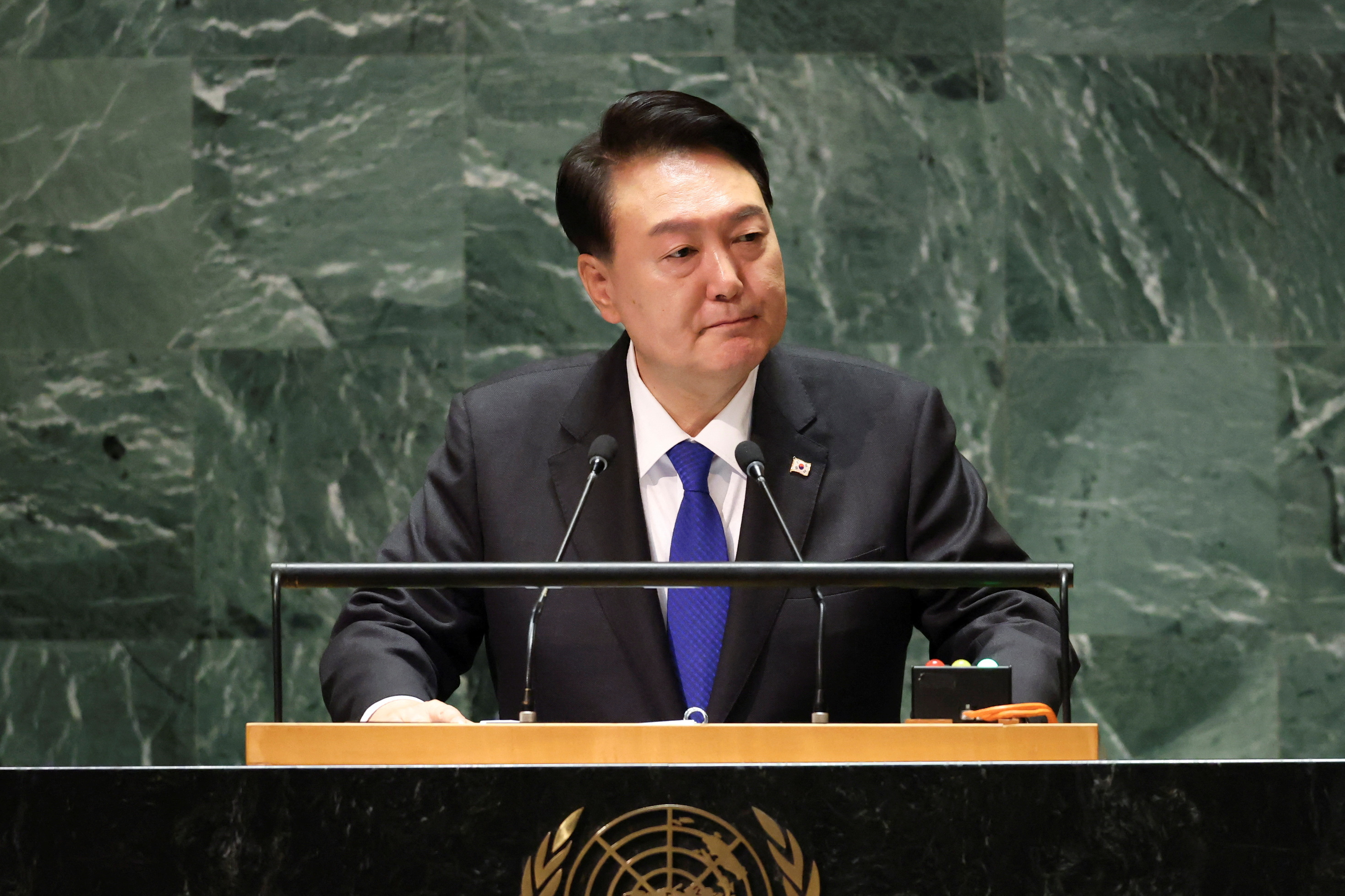 South Korea's Yoon Tells UN That Russia Helping North Korea Would Be ...