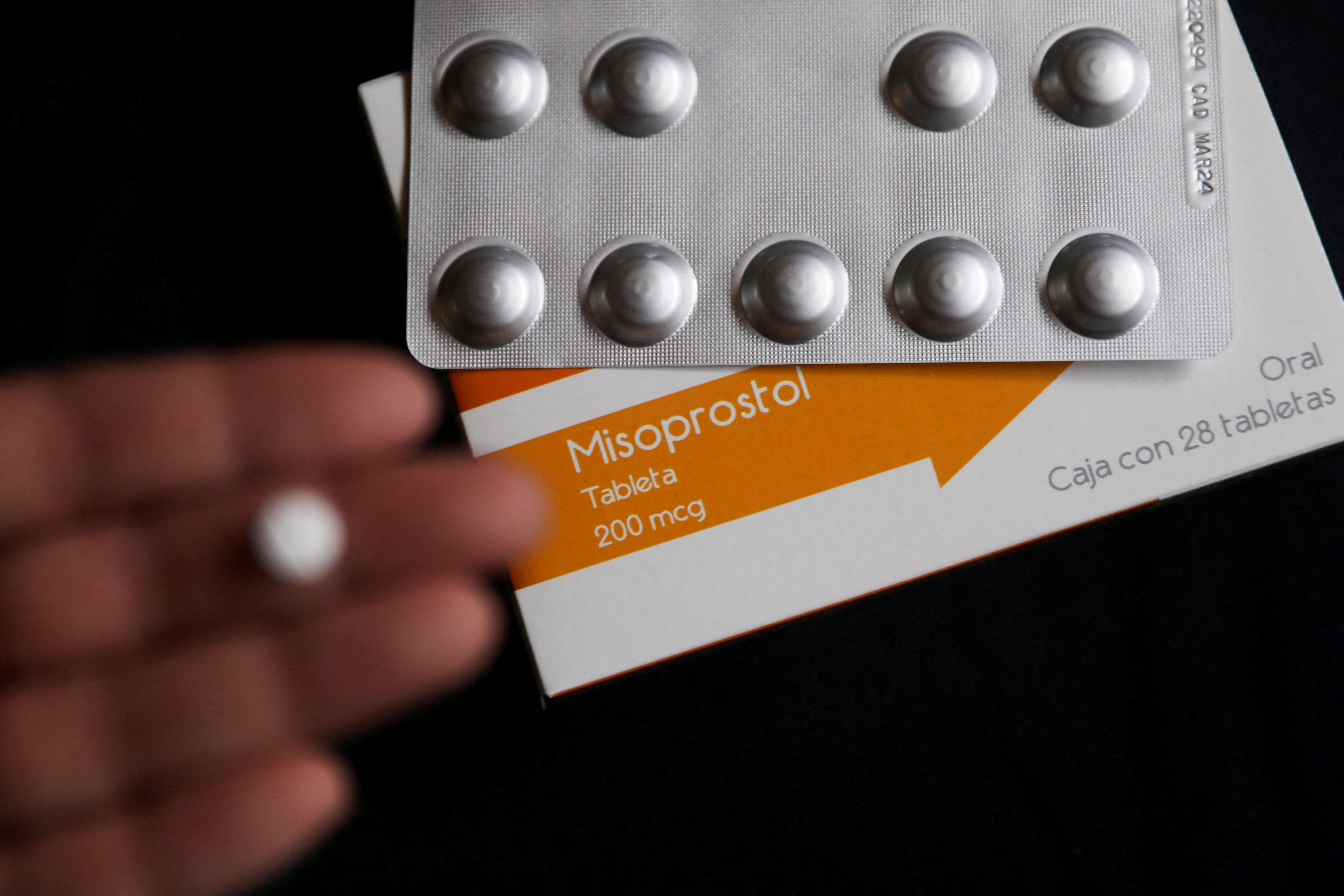 A box of Misoprostol, used to terminate early pregnancies, is pictured in this illustration