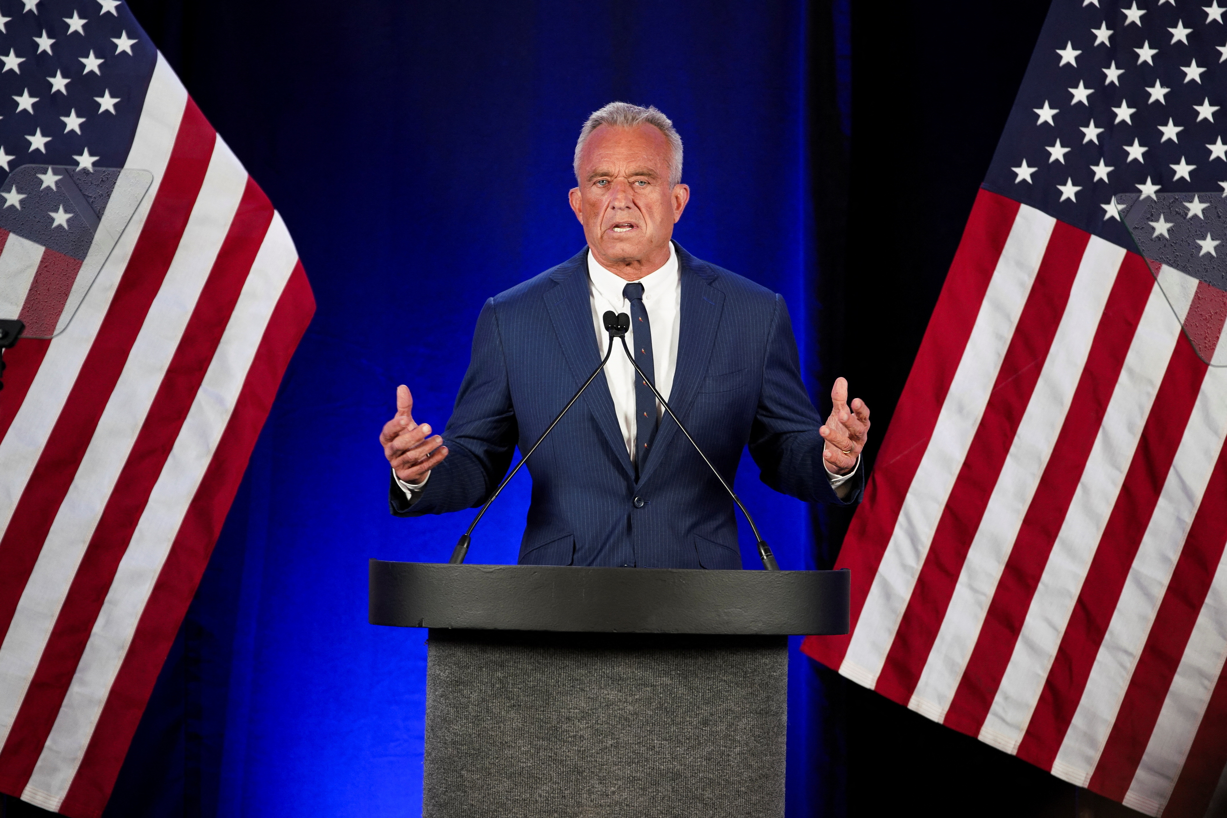 Independent presidential candidate Robert F. Kennedy Jr. speaks in Phoenix