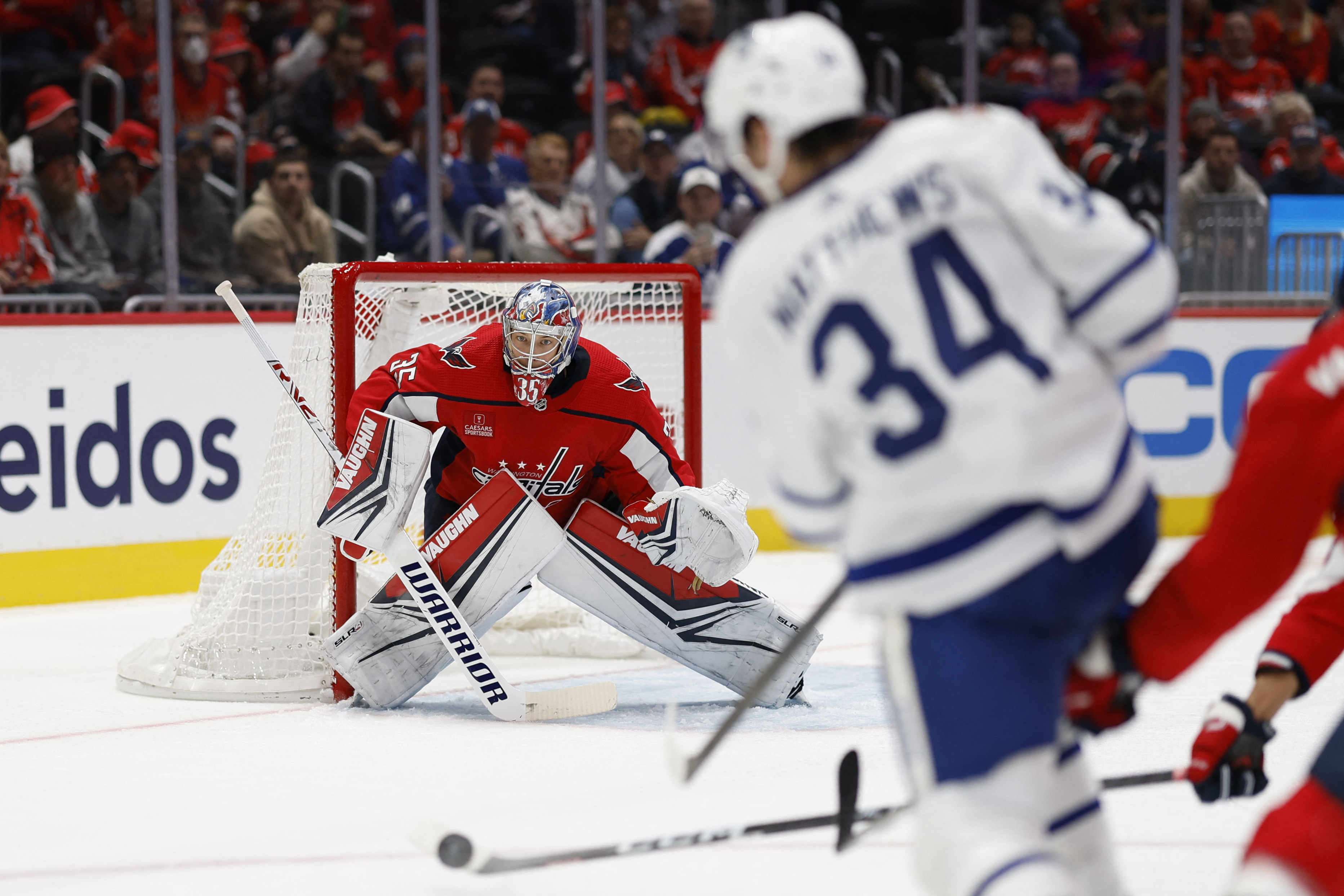 Auston Matthews, Maple Leafs Handle Struggling Capitals | Reuters