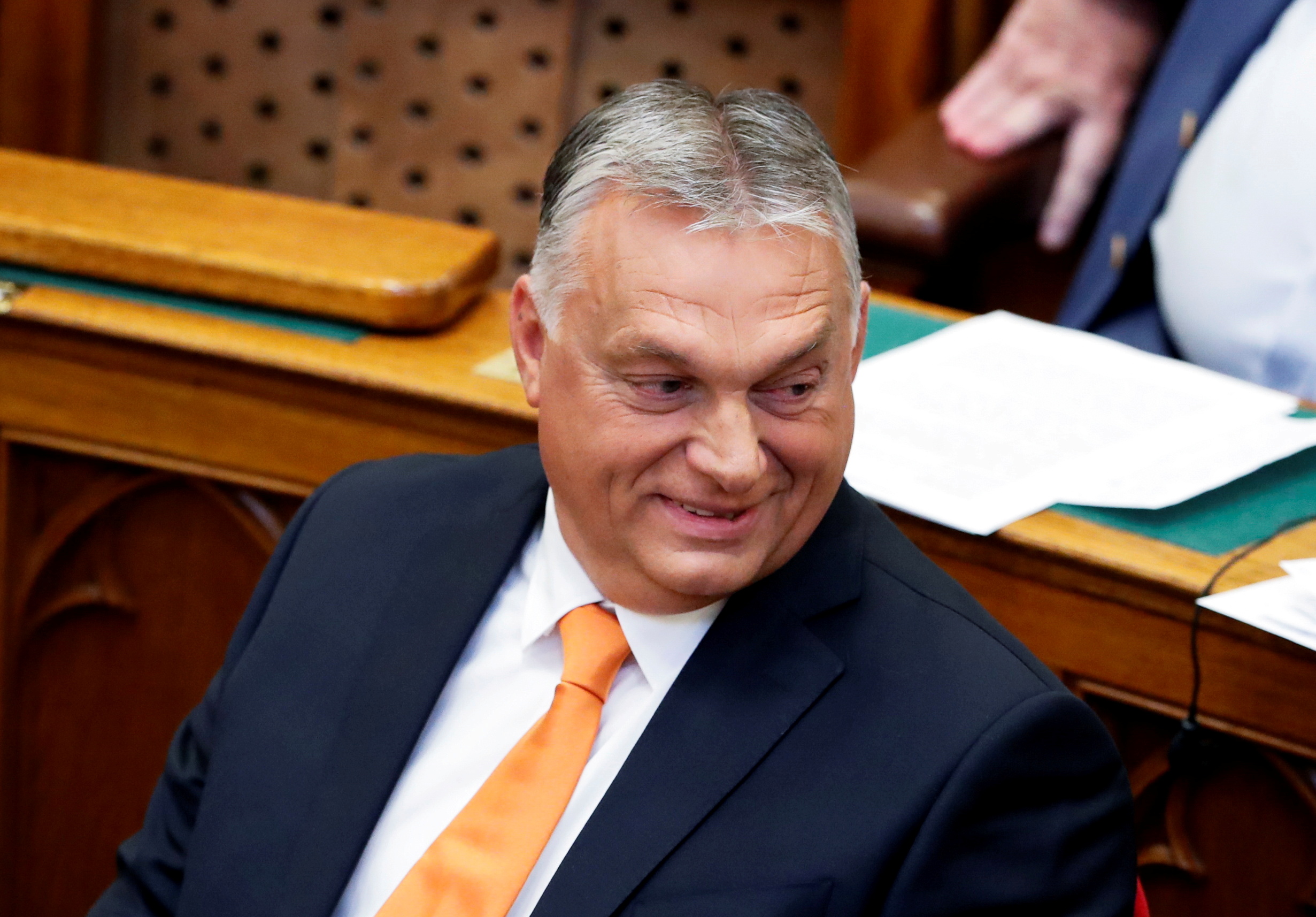 Hungarian PM Viktor Orban attends the opening session of parliament in Budapest