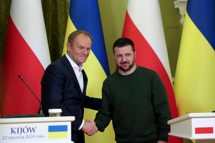 Polish PM Tusk visits Ukraine