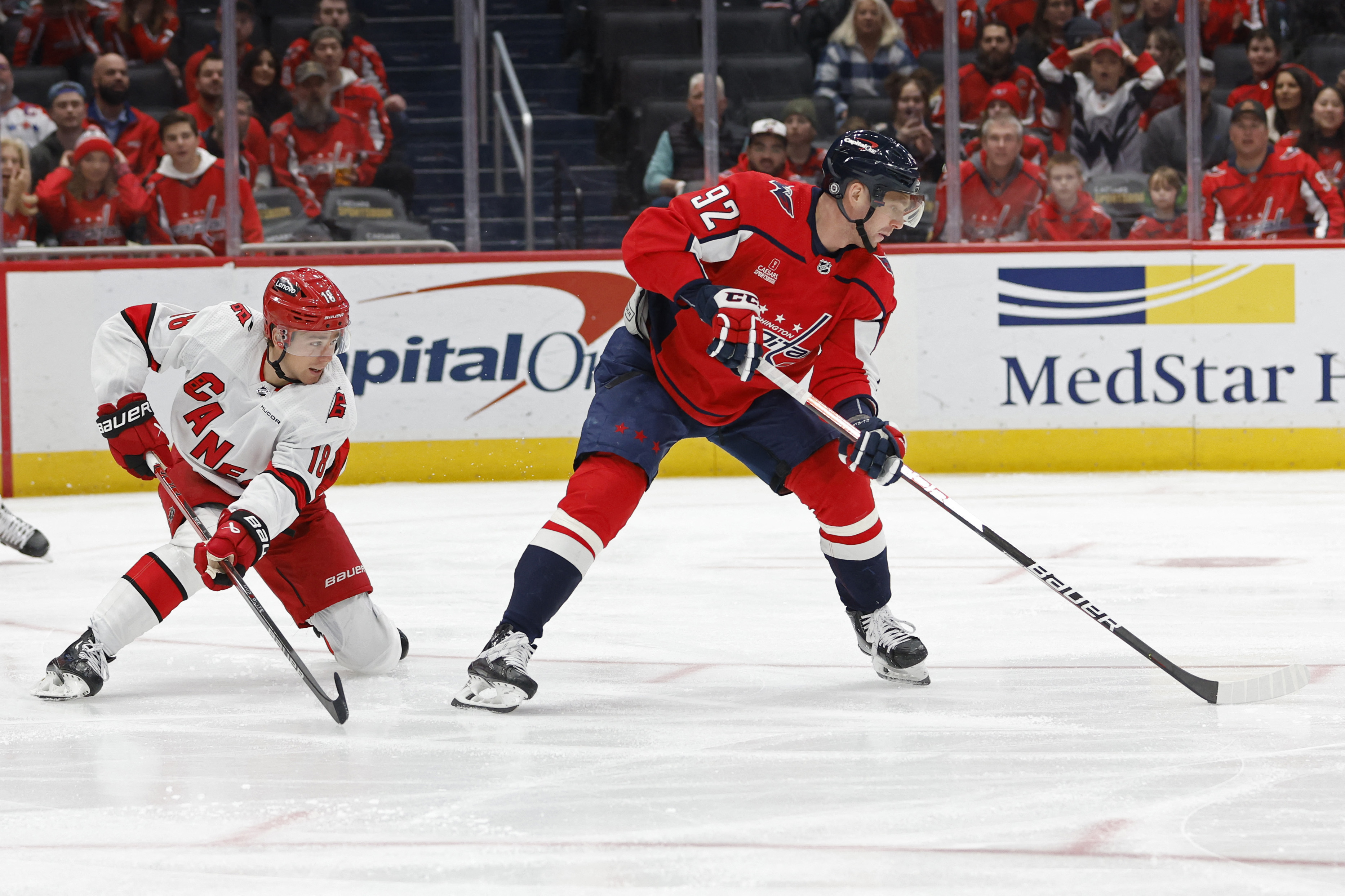 Hurricanes pile on Capitals in third period for fifth straight win ...
