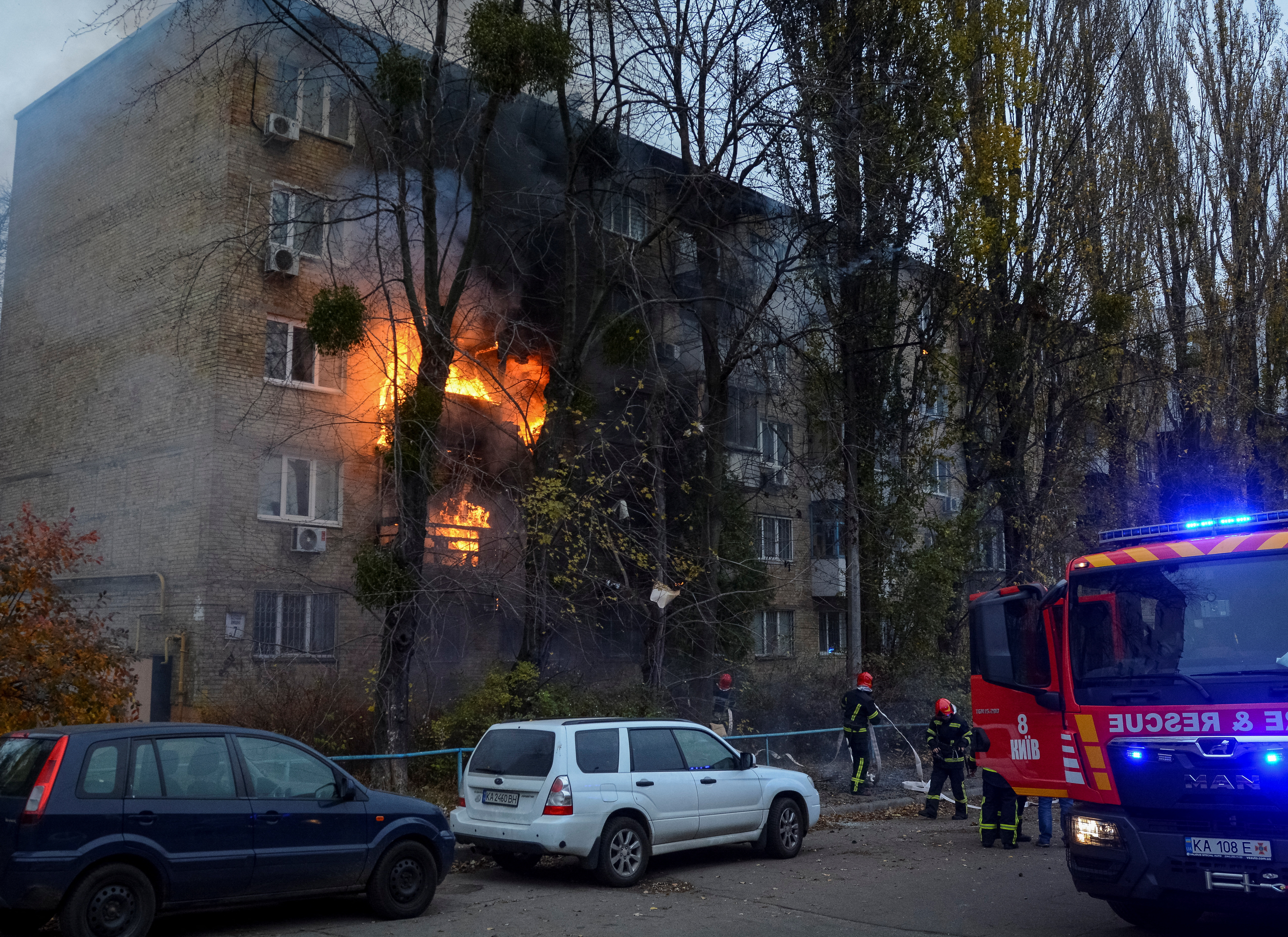 15 ноября видео. Взрывы в Киеве.