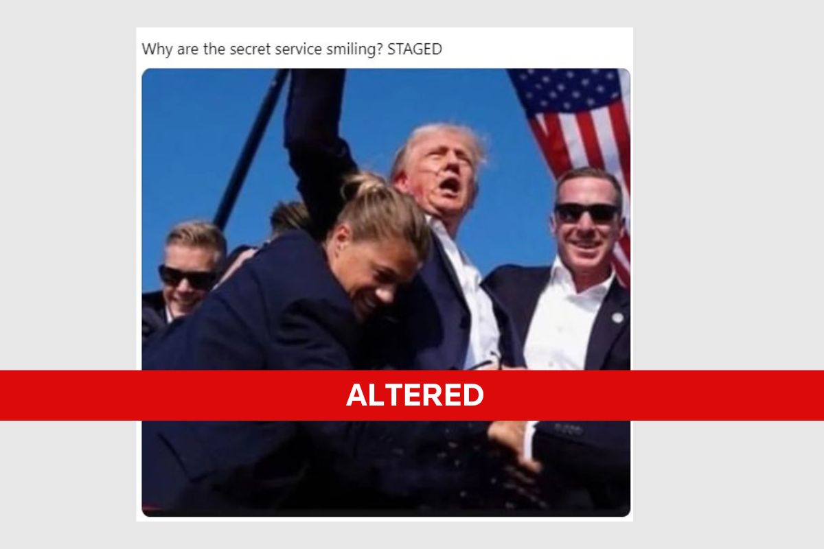 Fact Check: Images of Trump, Secret Service smiling after shooting are ...