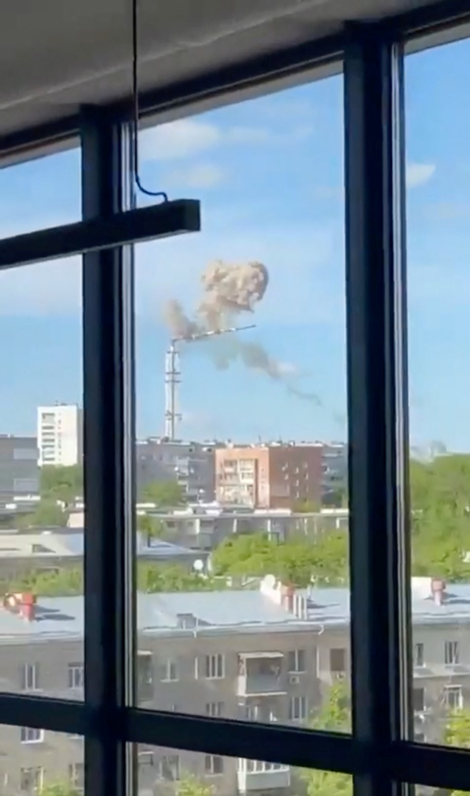 TV tower collapses in Ukraine's Kharkiv after missile attack