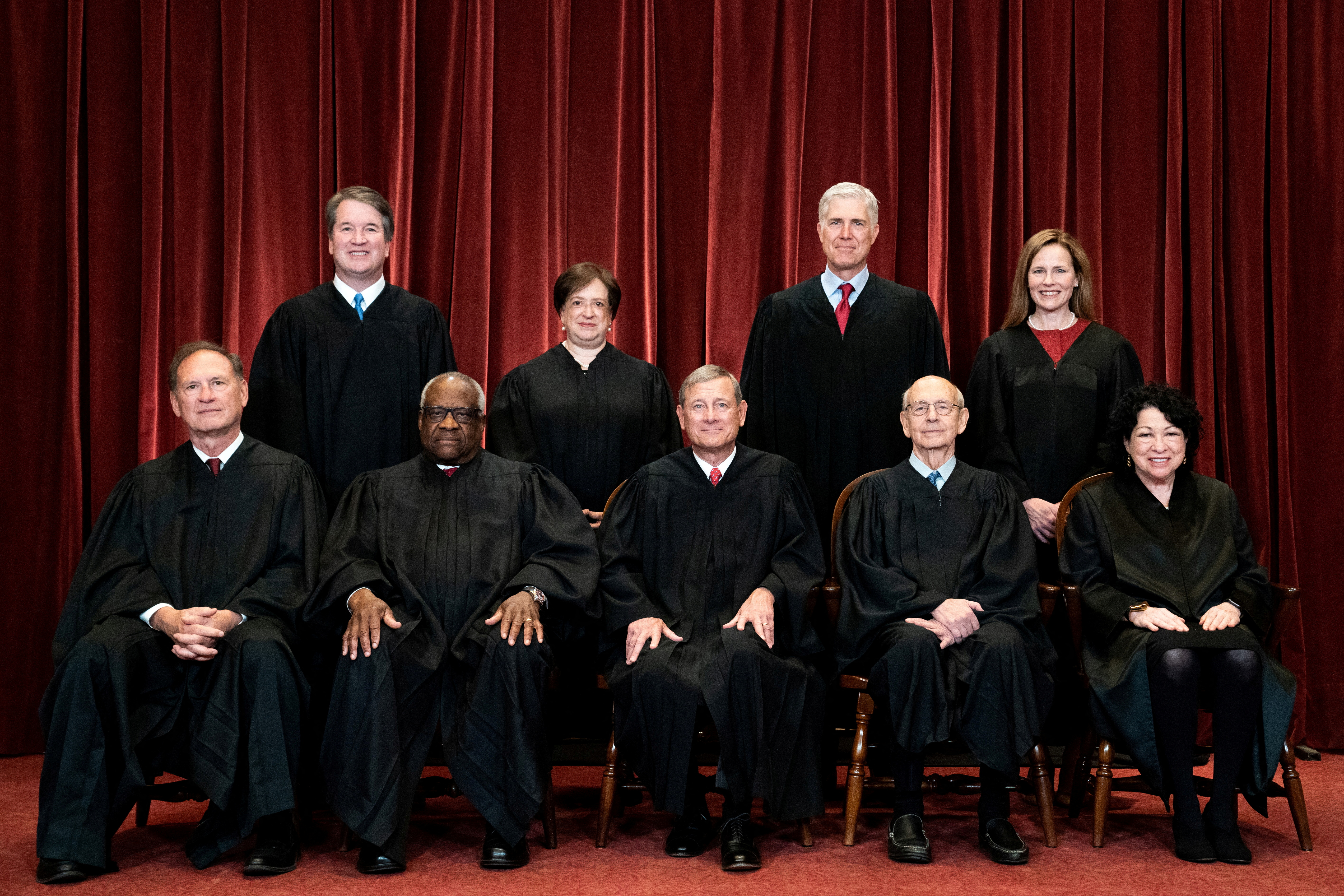 Group photo at the Supreme Court in Washington