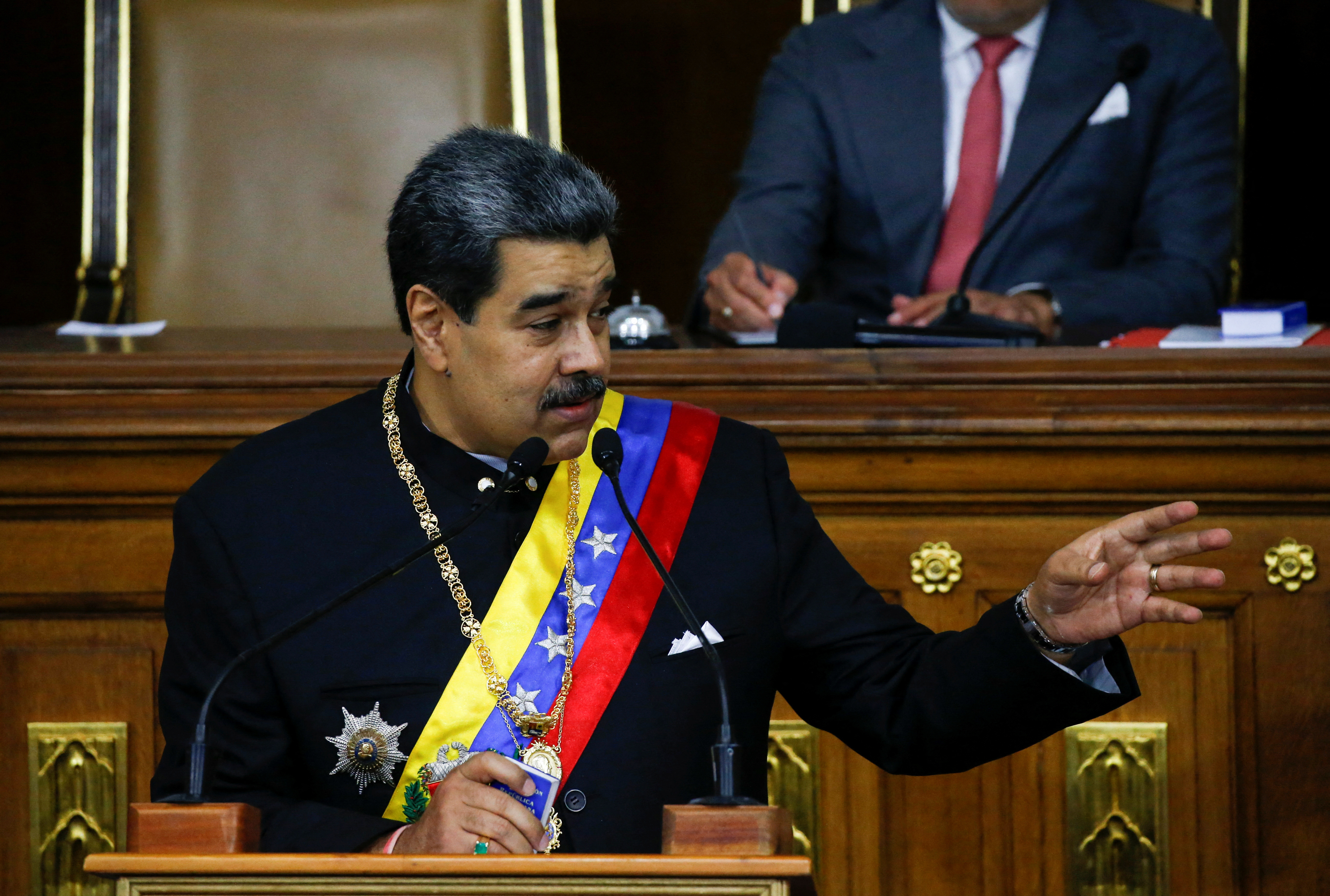 Venezuela's President Maduro gives state of the nation address, in Caracas