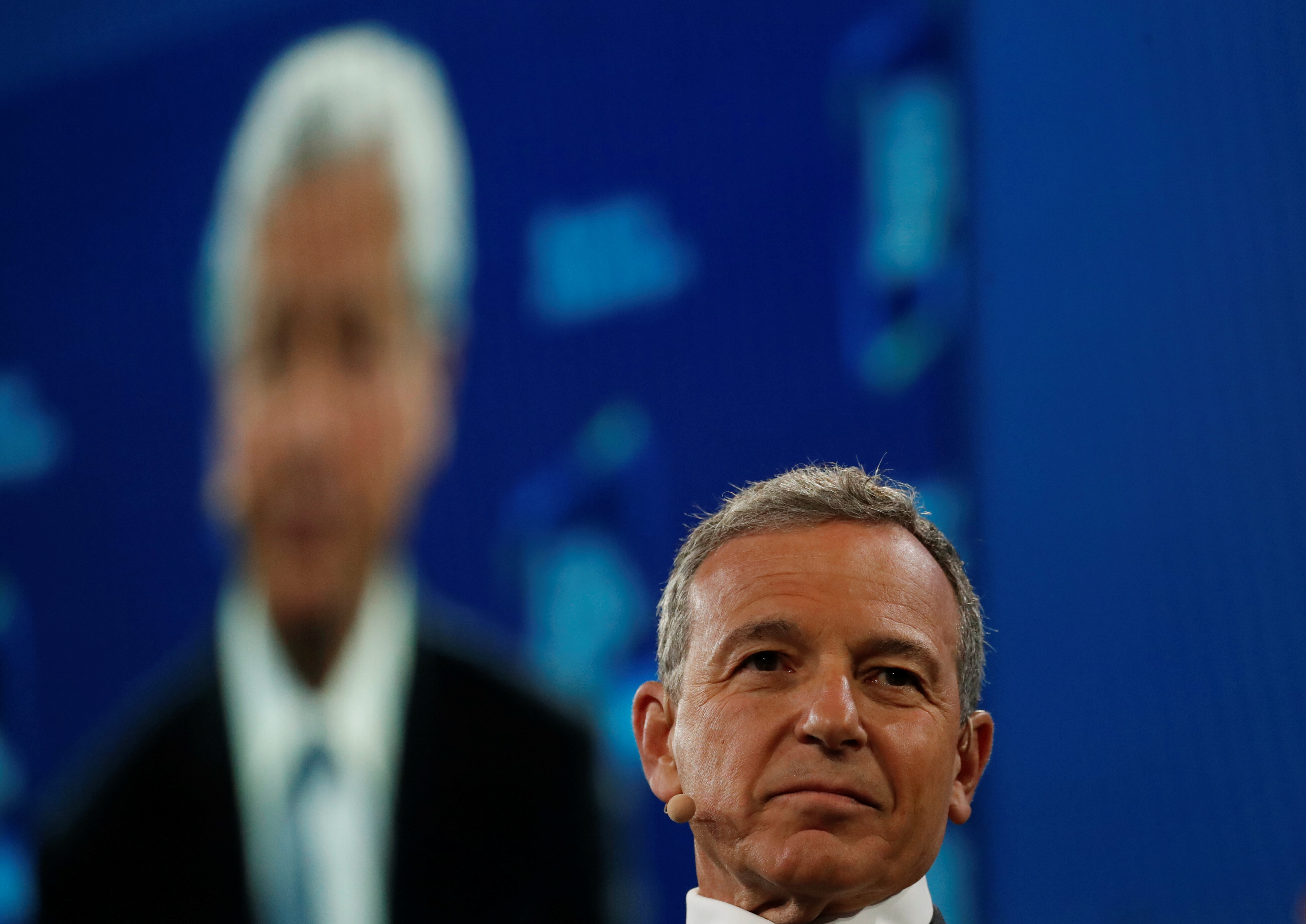 Disney's Chief Executive Officer Bob Iger speaks during the Bloomberg Global Business Forum in New York City