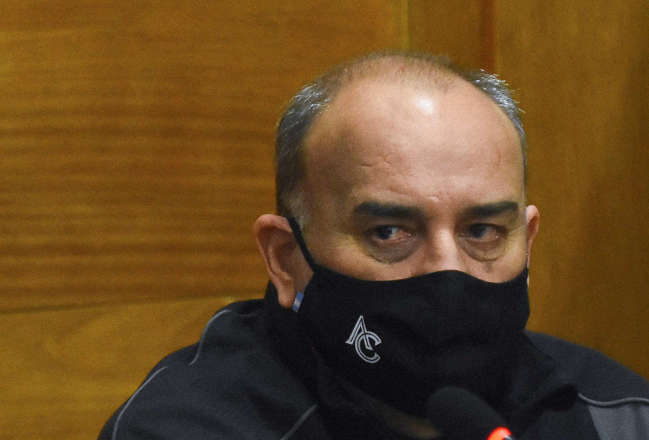 Argentine golfer Angel Cabrera is pictured before a hearing as part of his trial on charges of domestic violence, in Cordoba, Argentina July 7, 2021. REUTERS/Charly Soto