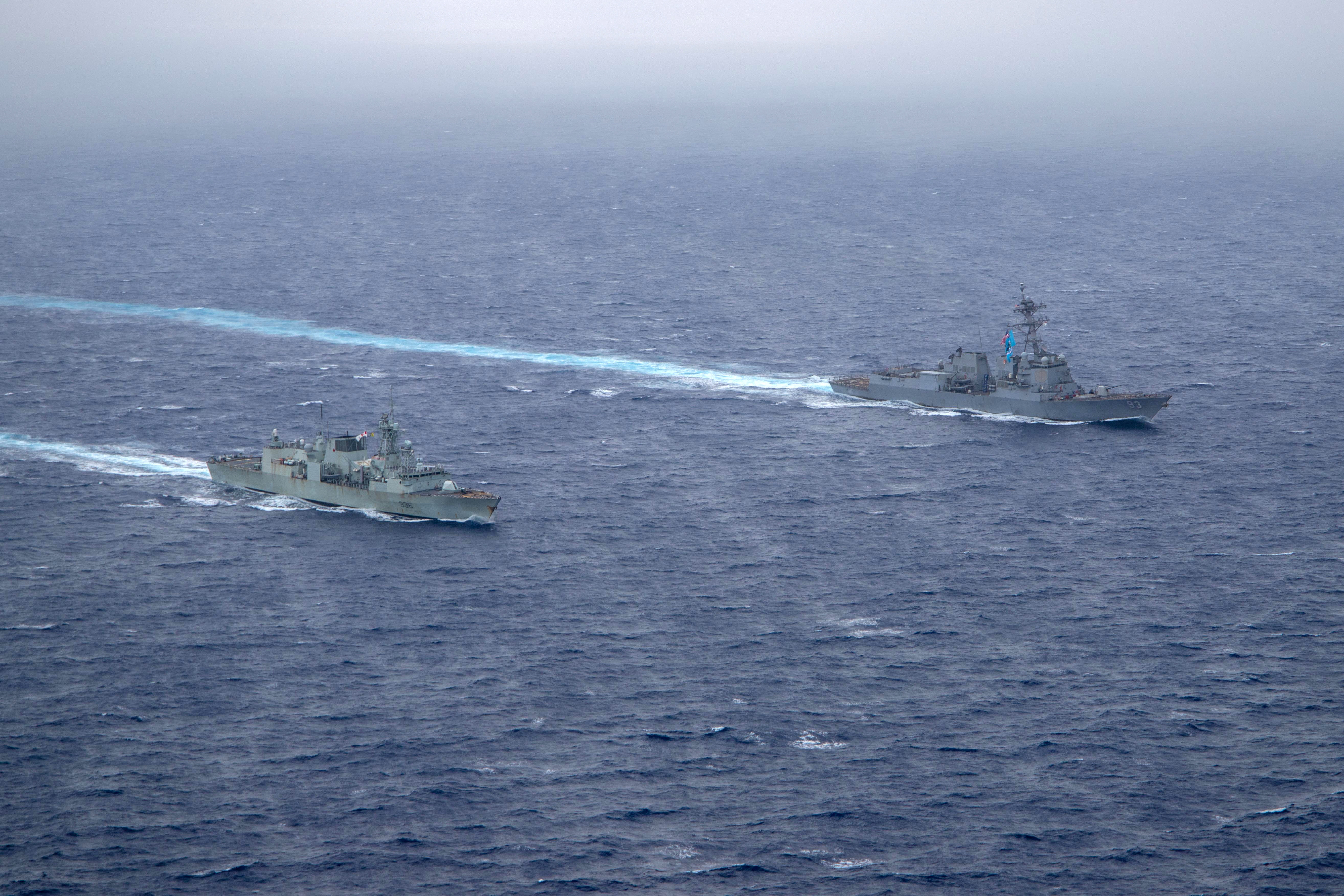 Chinese warship passed in 'unsafe manner' near destroyer in Taiwan Strait,  US says | Reuters
