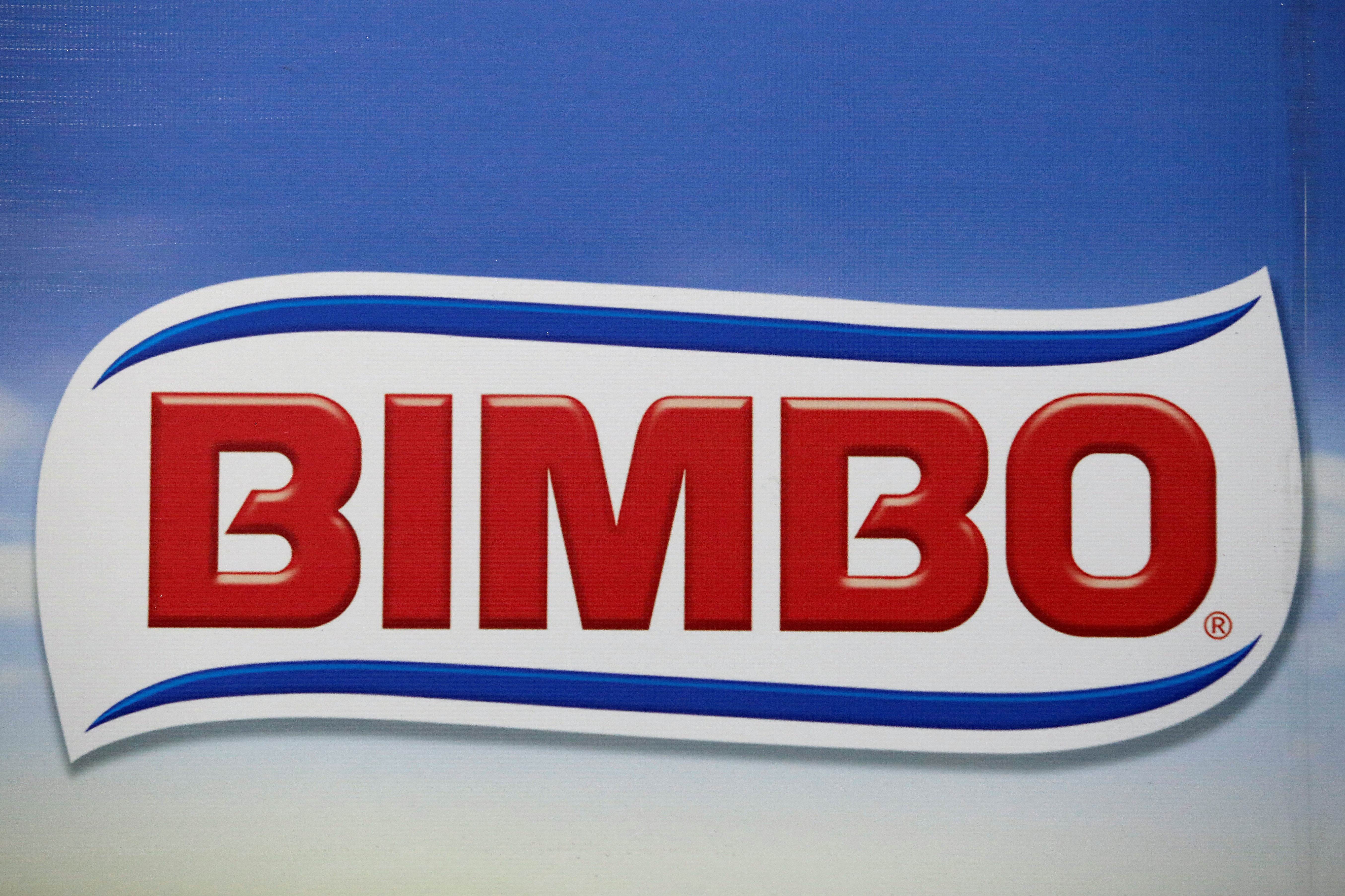Breadmaker Grupo Bimbo logo is pictured in Monterrey