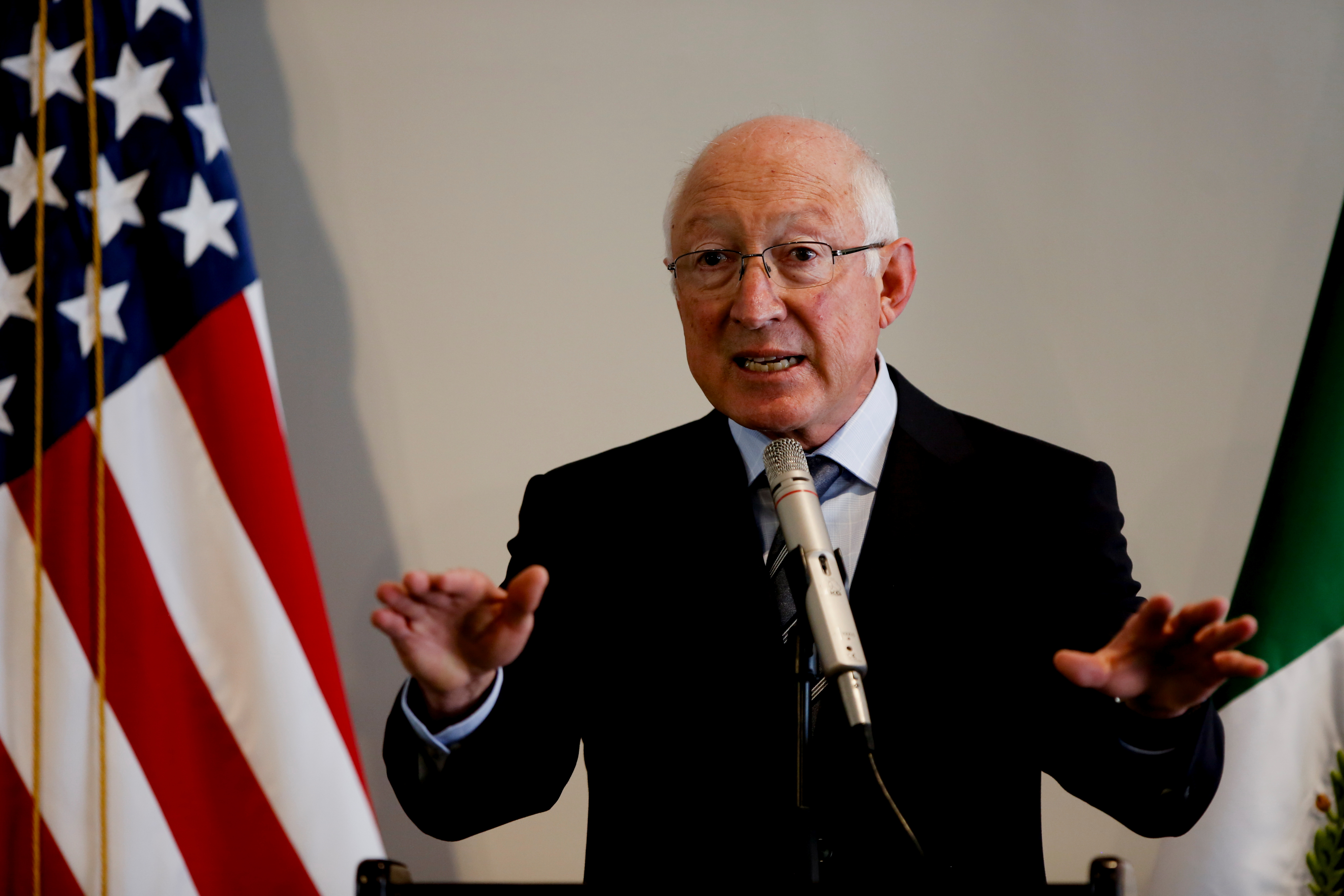 U.S. Ambassador to Mexico Ken Salazar holds news conference in Mexico City