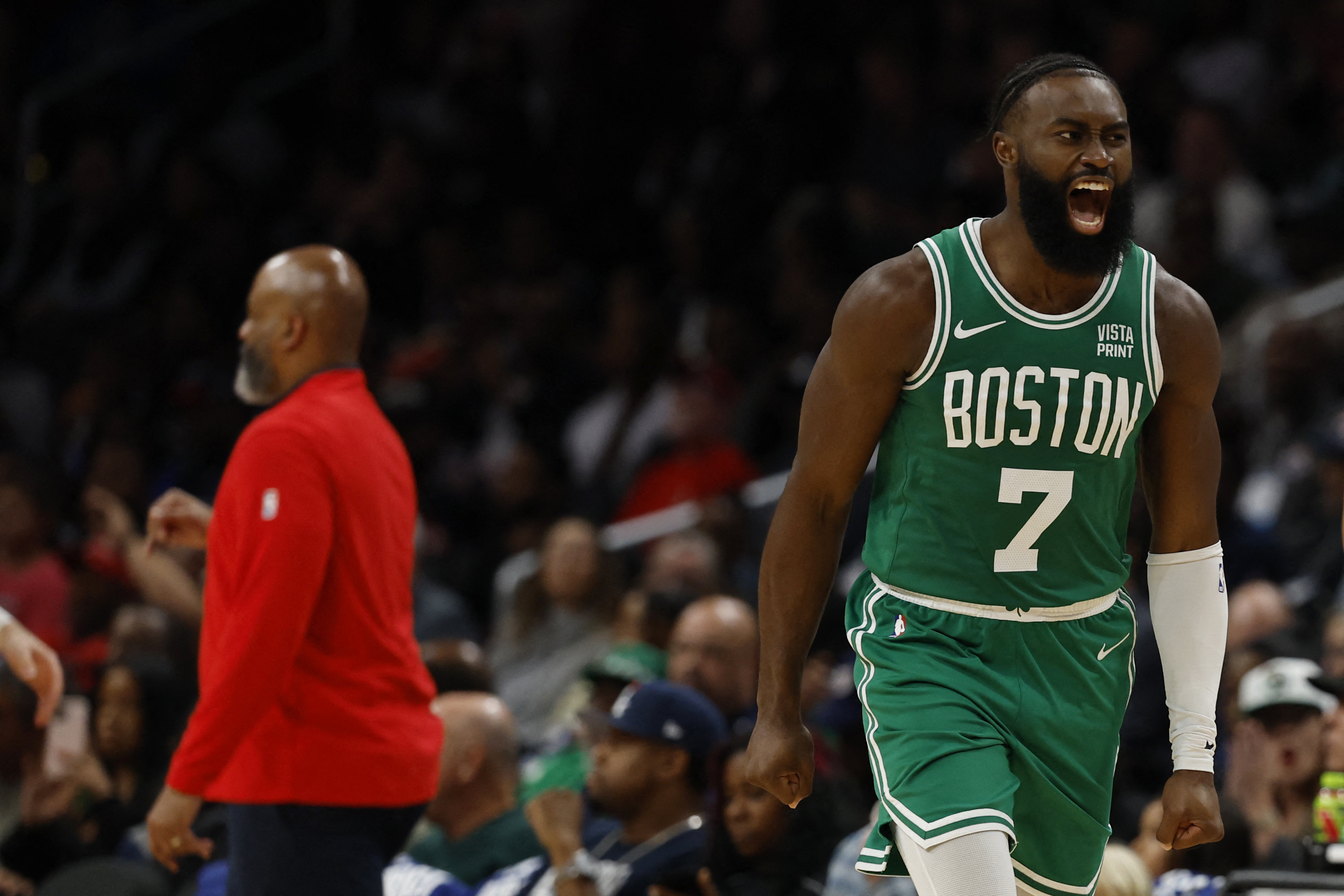 Jaylen Brown, Jayson Tatum carry Celtics to rout of Wizards | Reuters