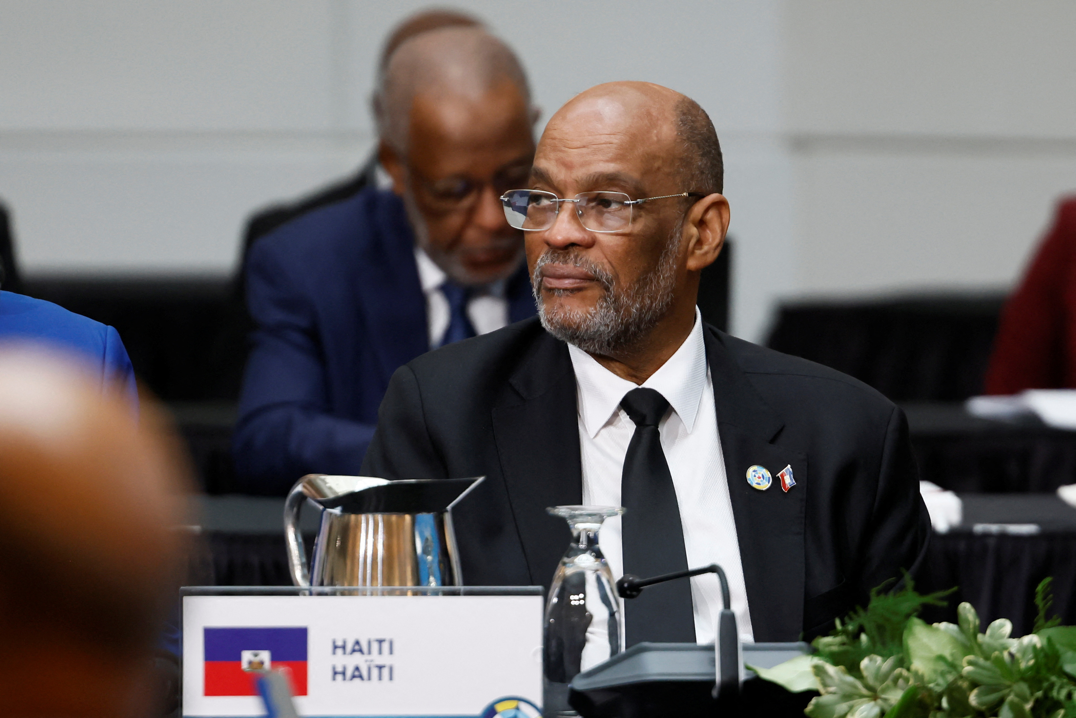 Haiti's Prime Minister Ariel Henry takes part in the Canada-CARICOM Summit in Ottawa