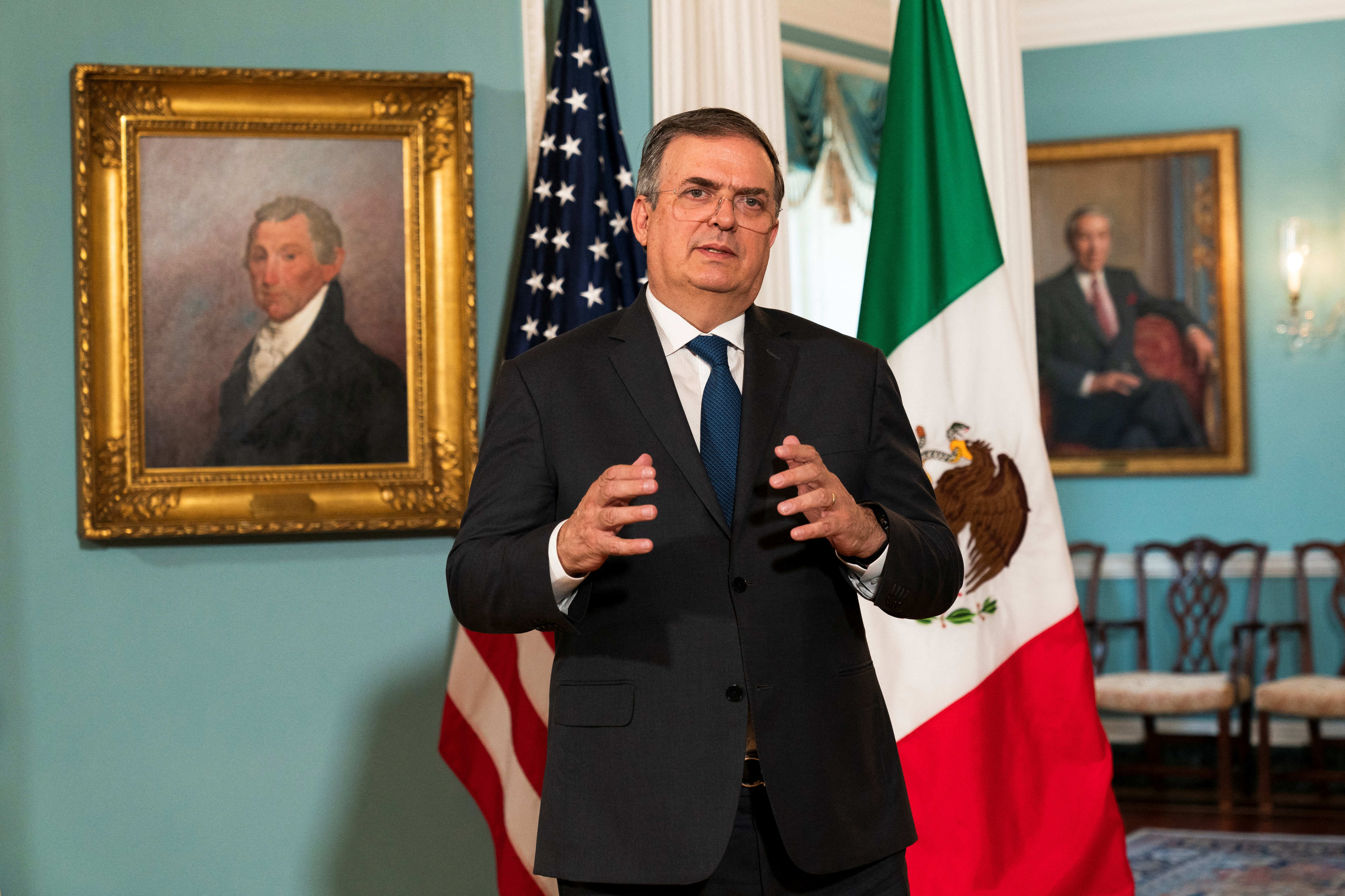 U.S. Secretary of State Blinken and Mexico's FM Ebrard meet in Washington
