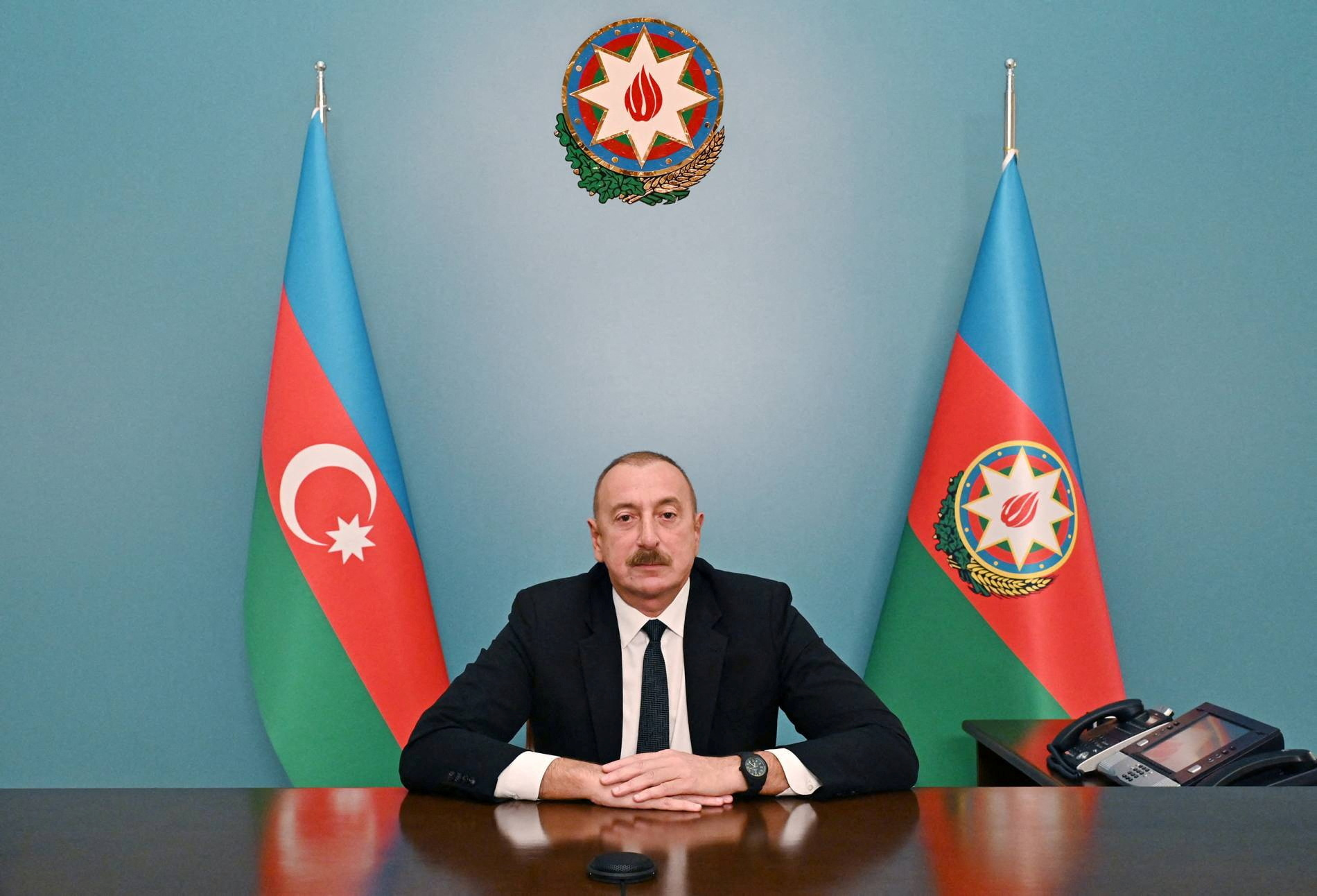 Azerbaijani President Aliyev addresses the nation