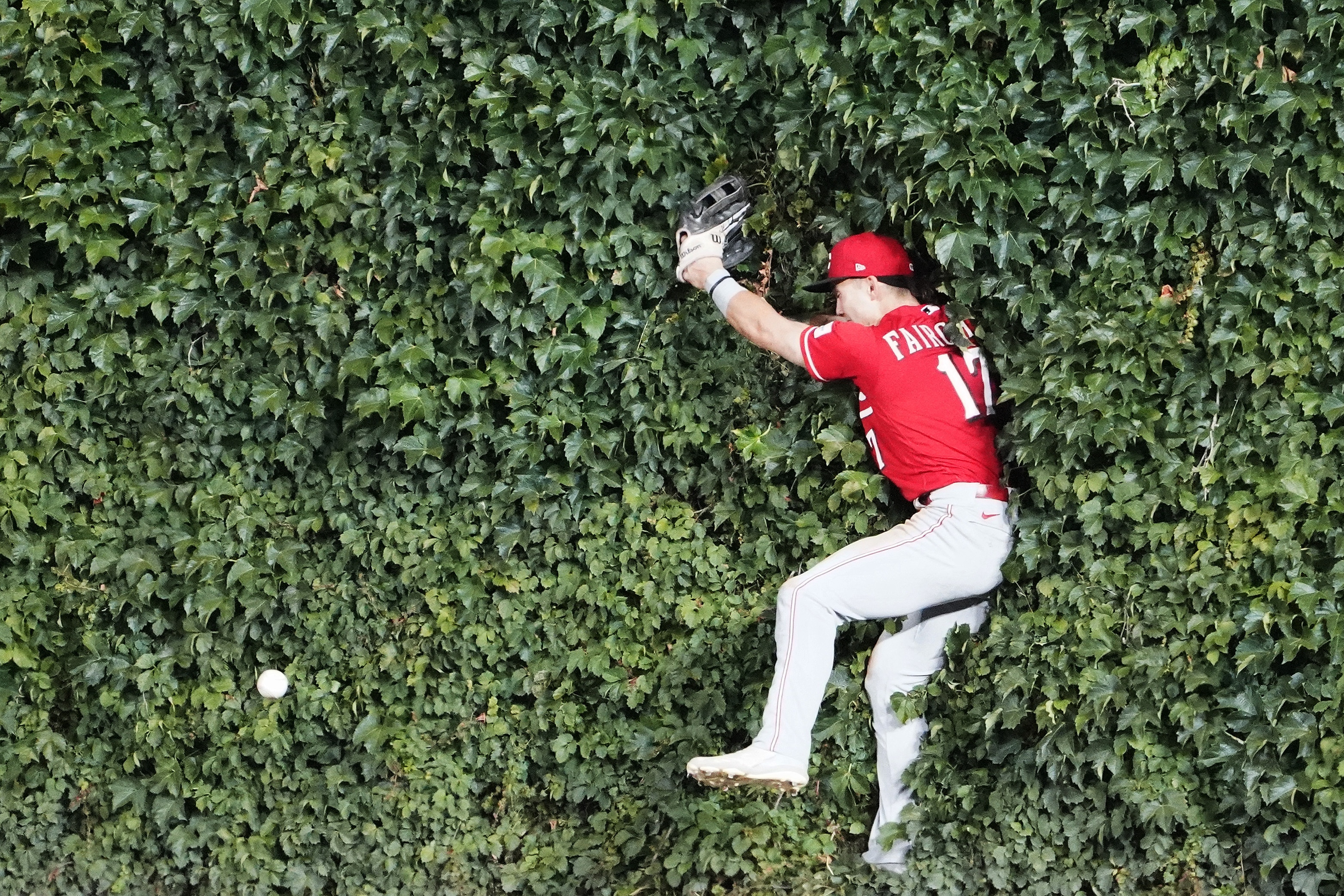 Target plants bull's-eye logo on ivy wall in Chicago's Wrigley Field