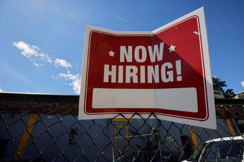 US job openings hit more than 2-1/2-year low as labor market cools