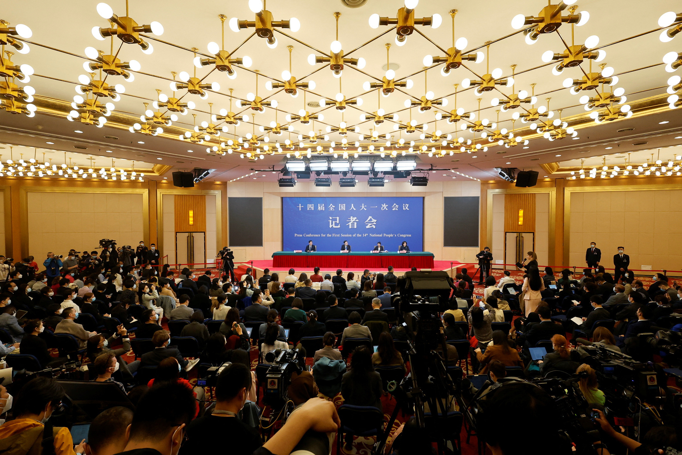Chinese Foreign Minister Qin Gang at a news conference in Beijing