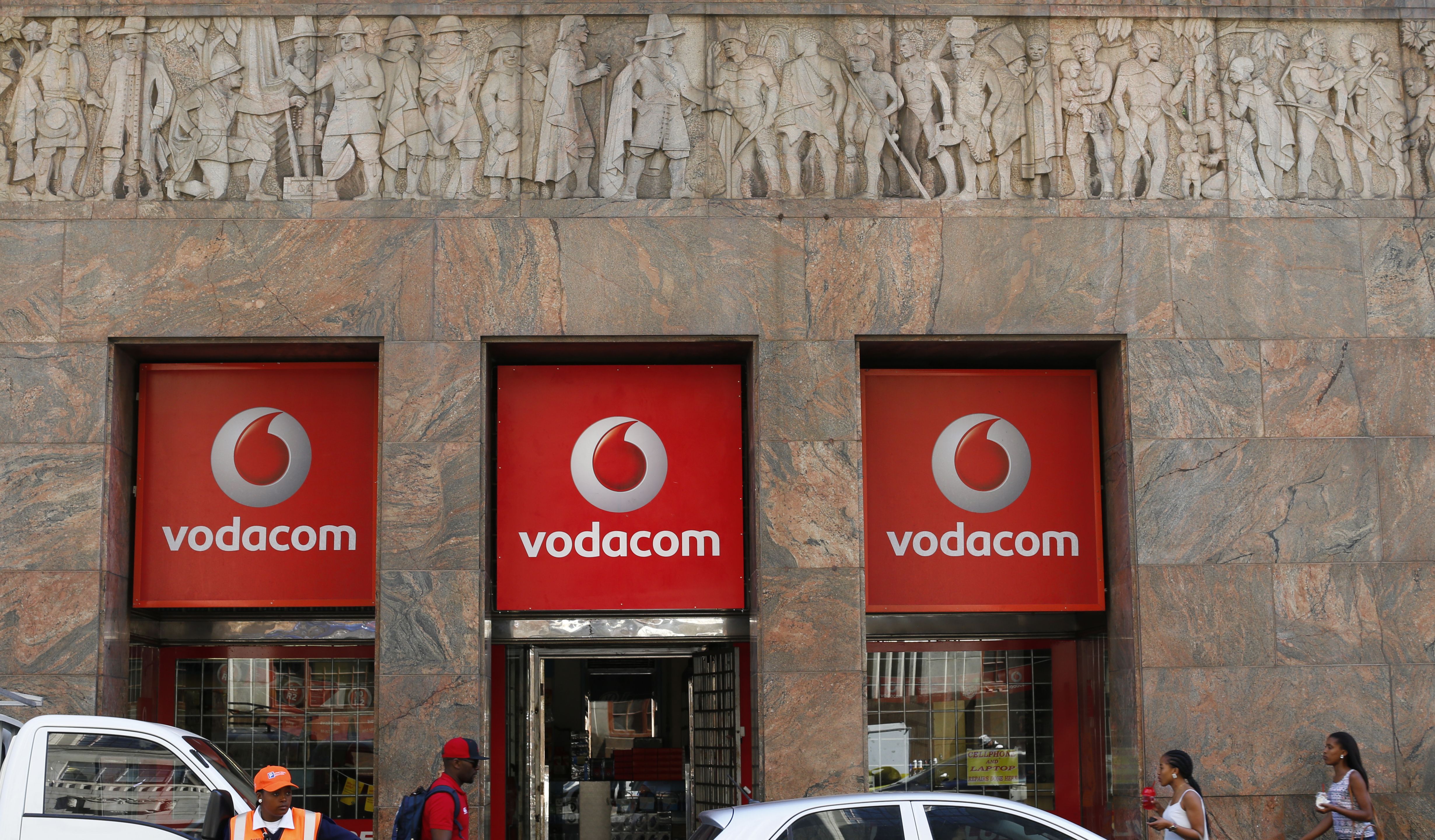 A branch  South African mobile communications provider Vodacom in Cape Town