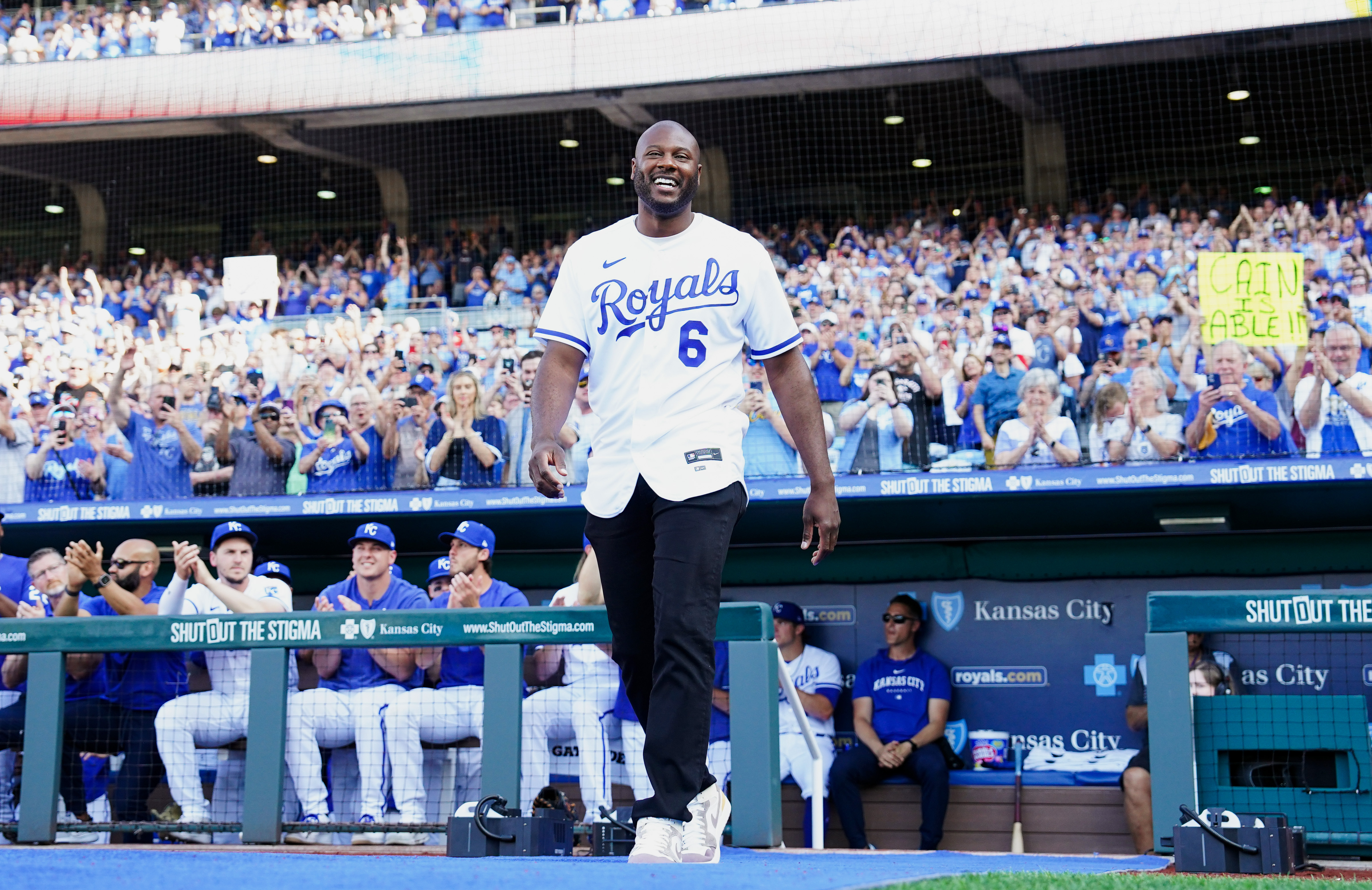 Royals] LoCain's coming home. Lorenzo Cain Retirement Ceremony May