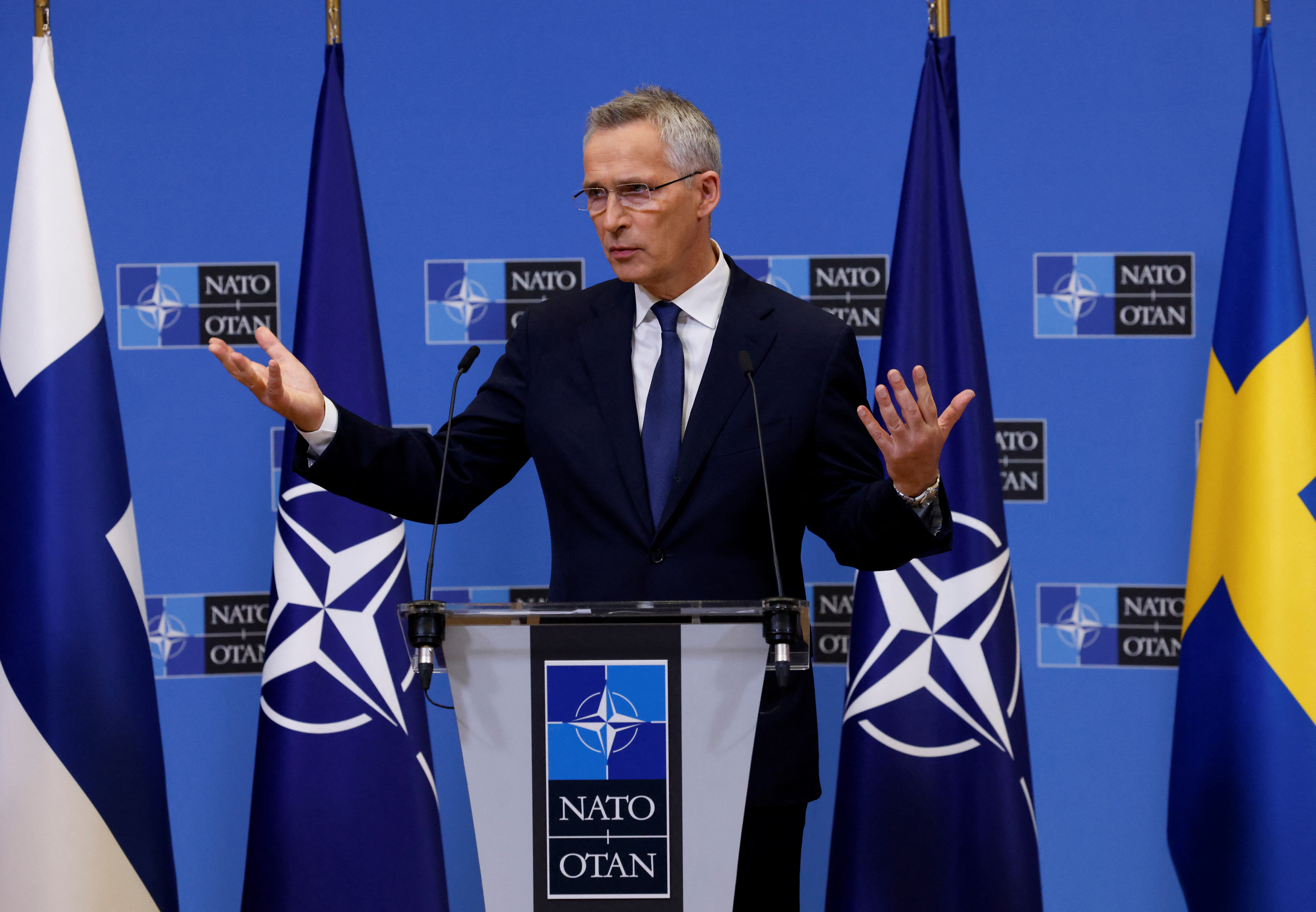 Sweden and Finland negotiate NATO accession in Brussels