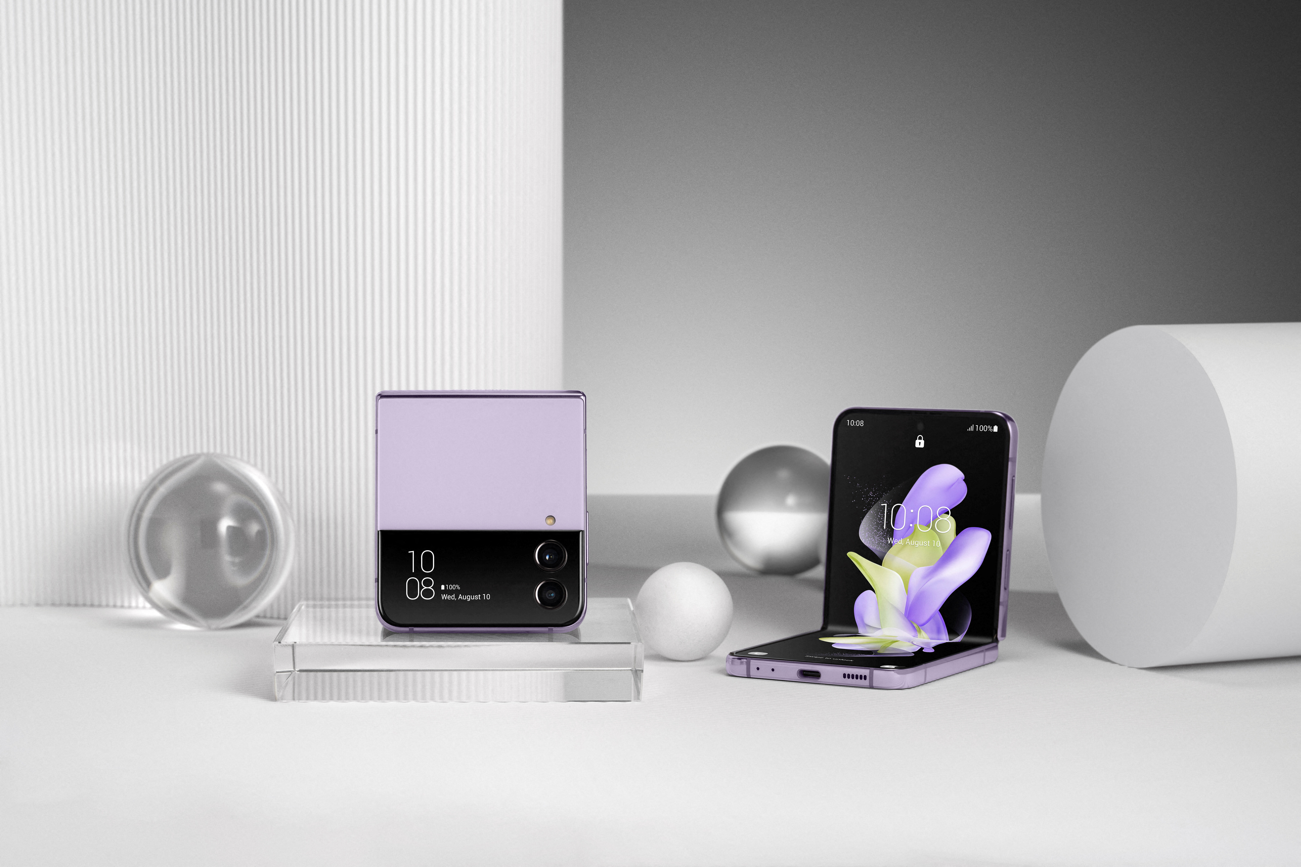 Samsung Electronics' Galaxy Z Flip 4 foldable smartphones