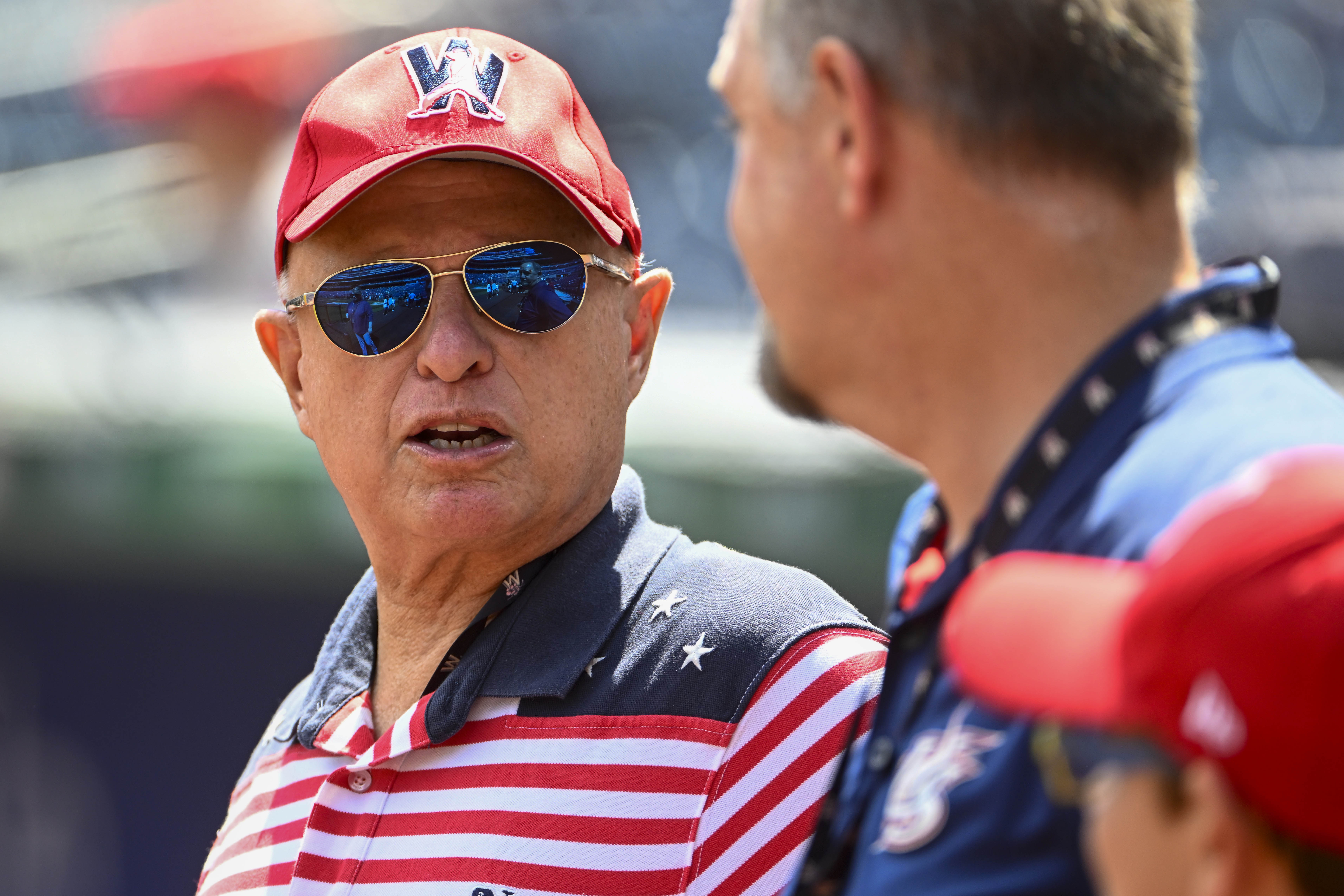 Washington Nationals DC American Flag Polo Shirt