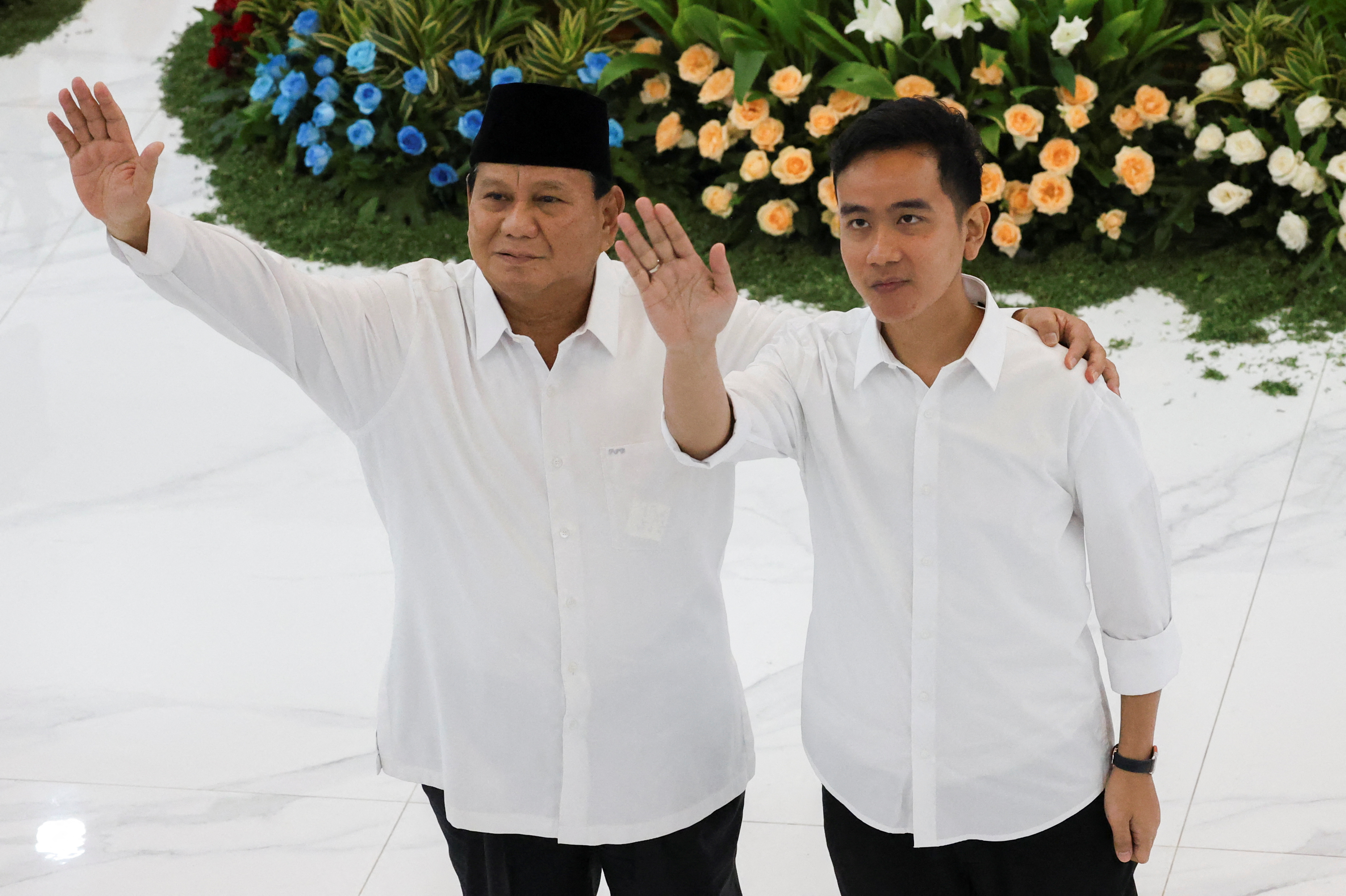 「全インドネシア人のため闘う」、プラボウォ次期大統領が団結訴え