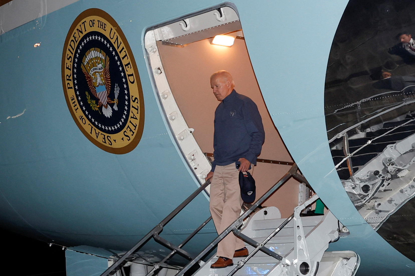 US President Biden arrived on Air Force One at Joint Base Andrews, Maryland