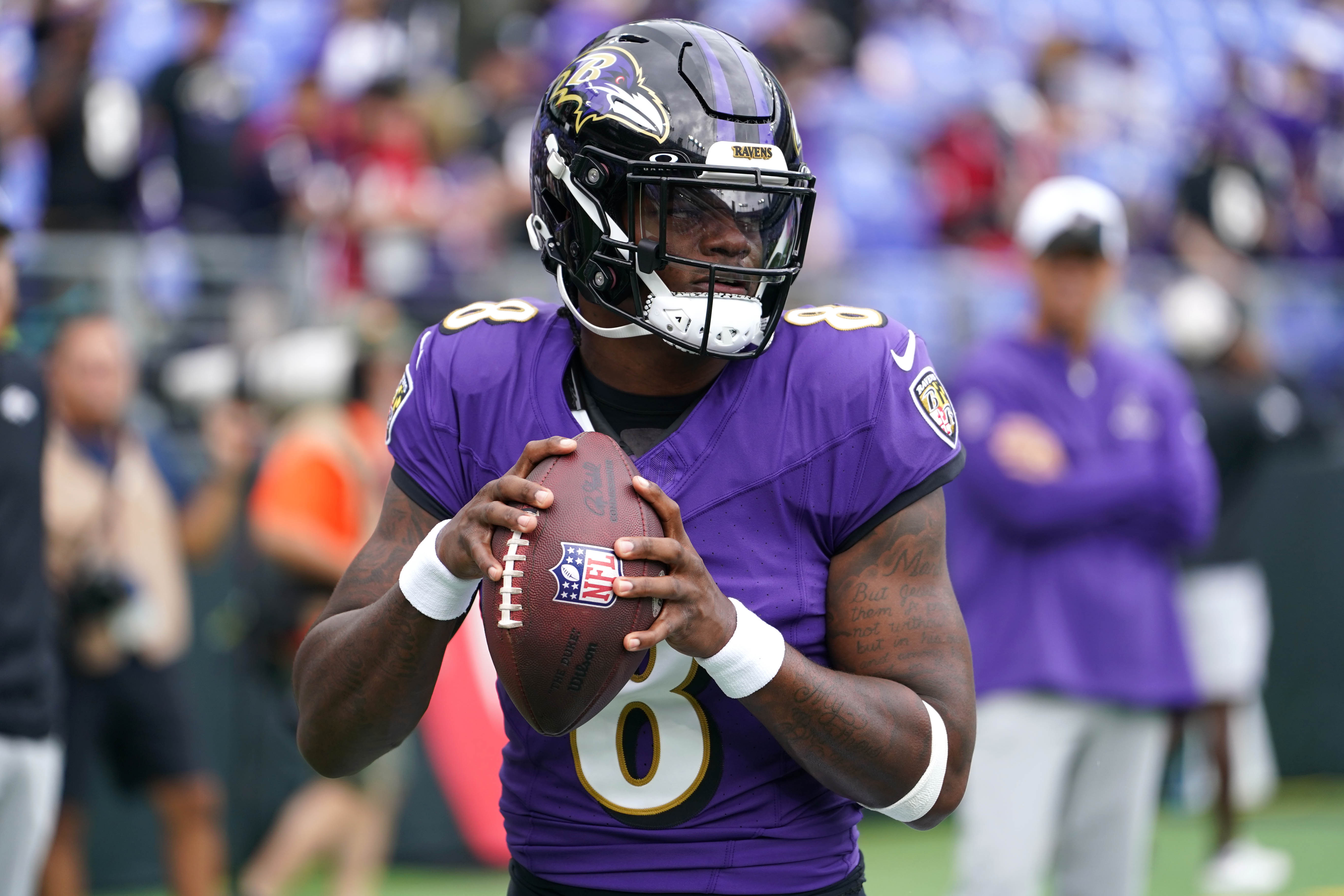 Lamar Jackson, Ravens run past Texans