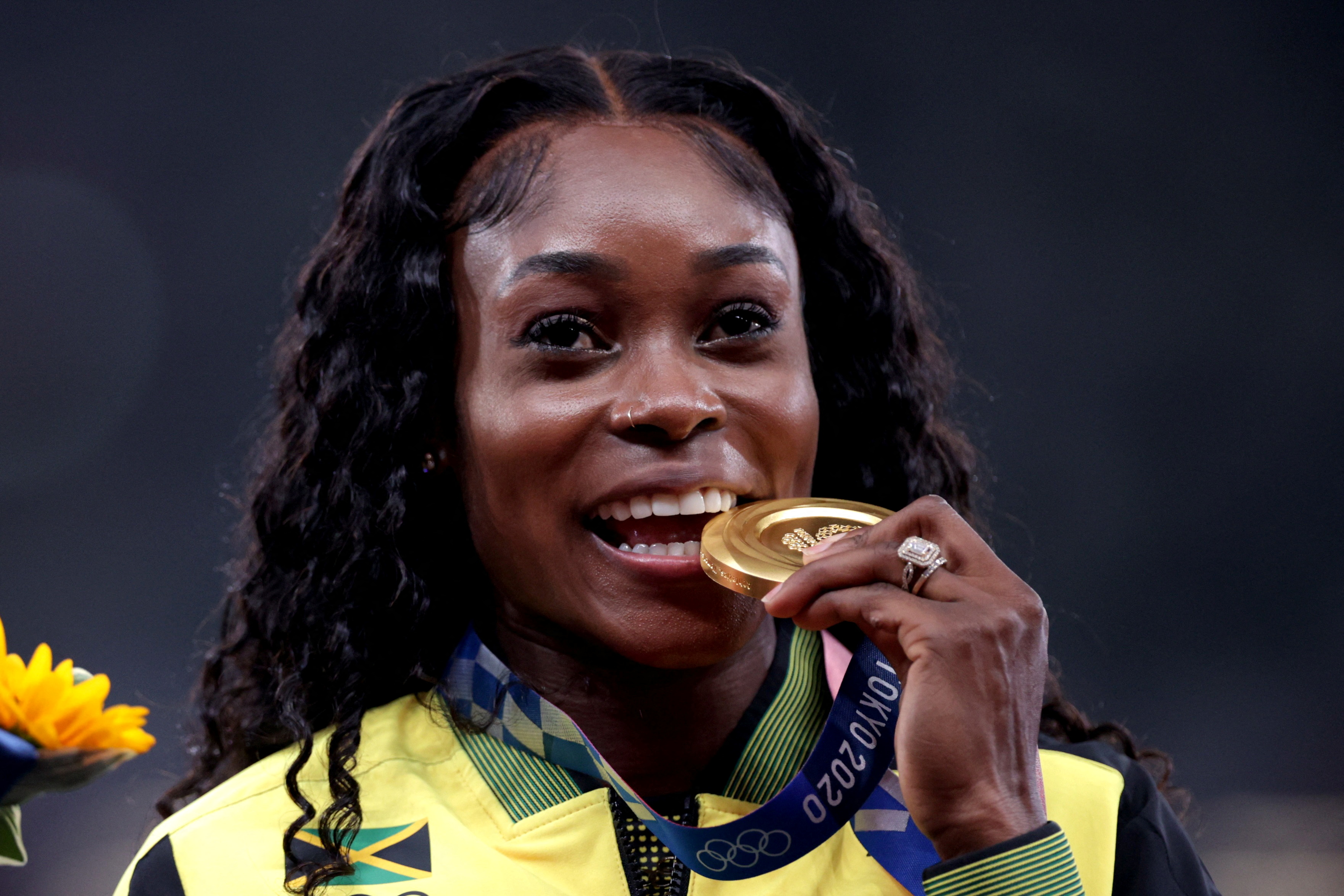 Athletics - Women's 100m - Medal Ceremony