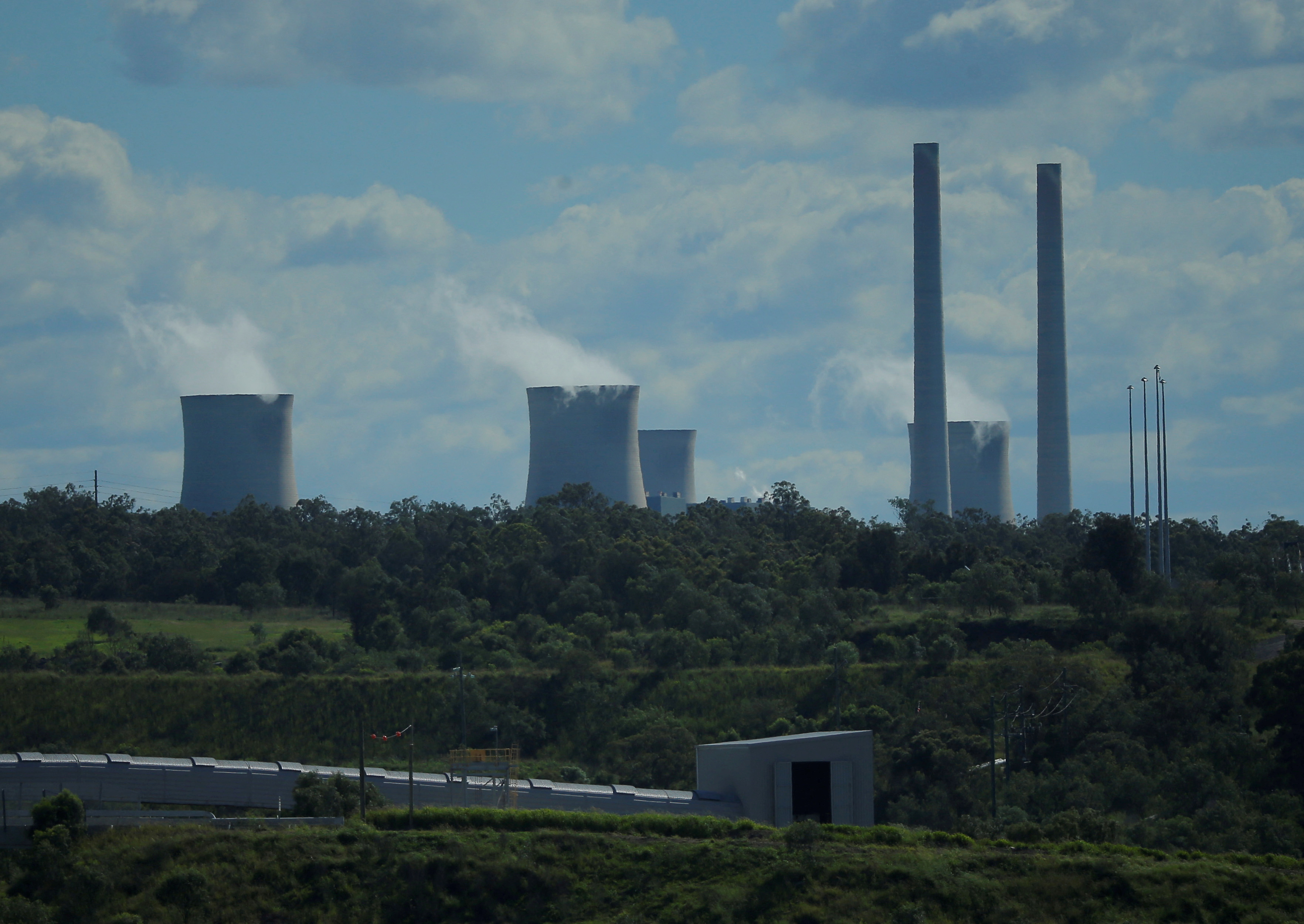 The Liddell coal-fired power station is pictured in the Hunter Valley, north of Sydney