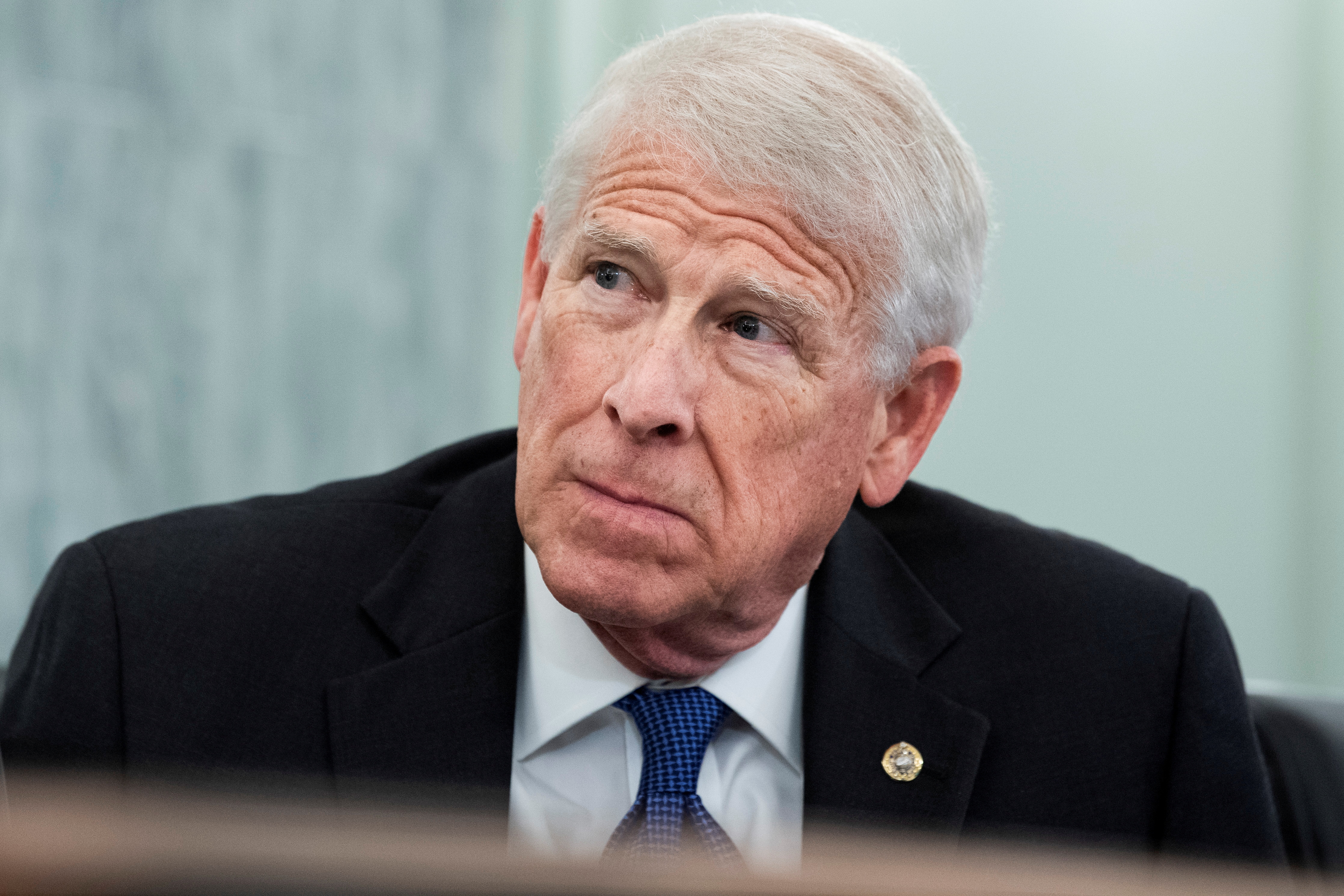 U.S. Senate Commerce, Science and Transportation Committee Chairman Roger Wicker (R-MS) on Capitol Hill in Washington January 26, 2021. Tom Williams/Pool via REUTERS/File Photo