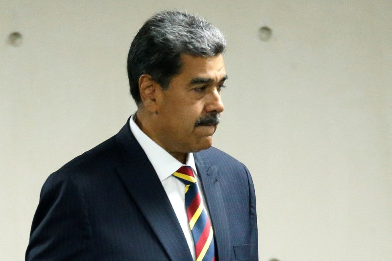 Venezuela's President Nicolas Maduro at the Supreme Court of Justice, in Caracas