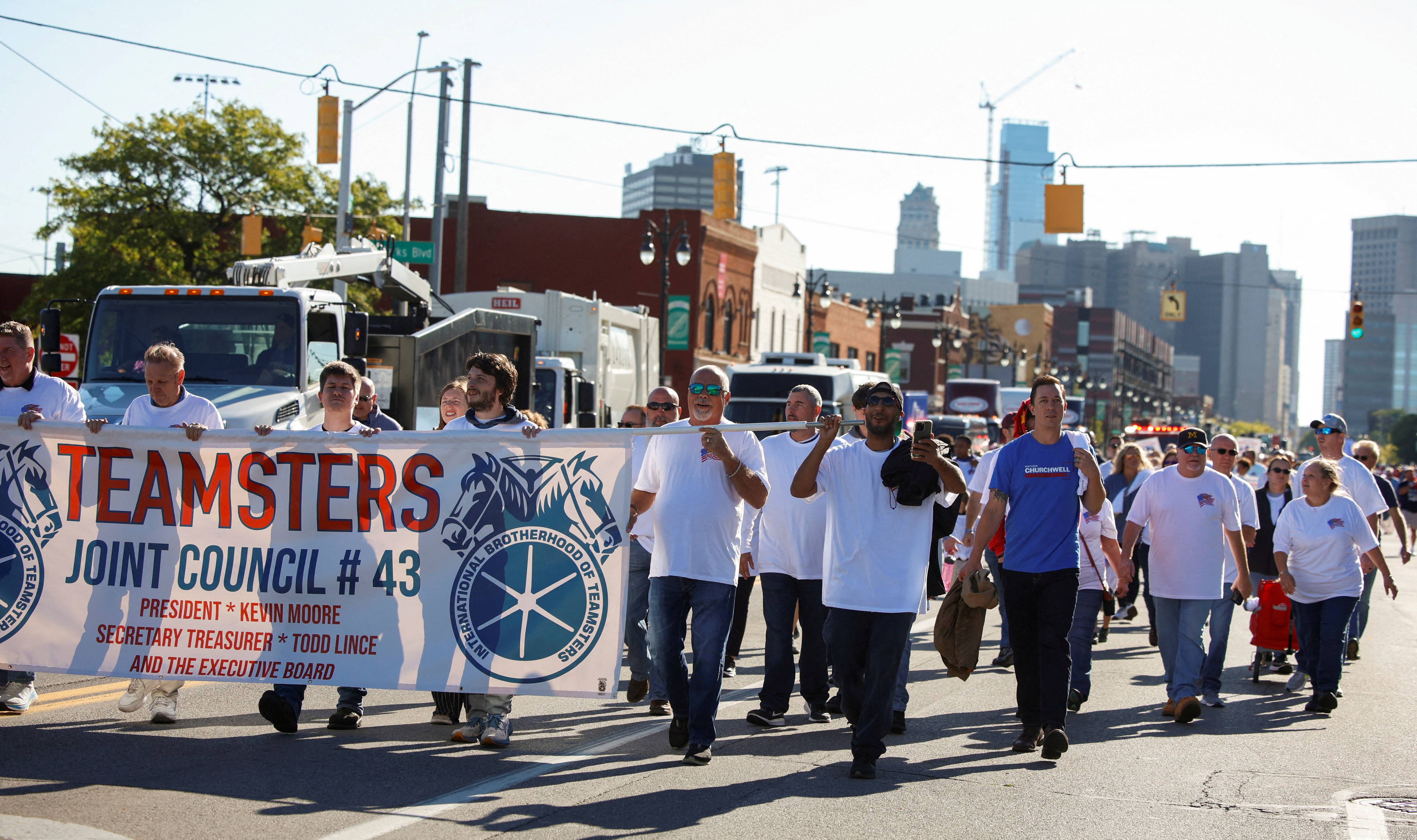 Teamsters to meet on Wednesday to consider potential US presidential endorsement