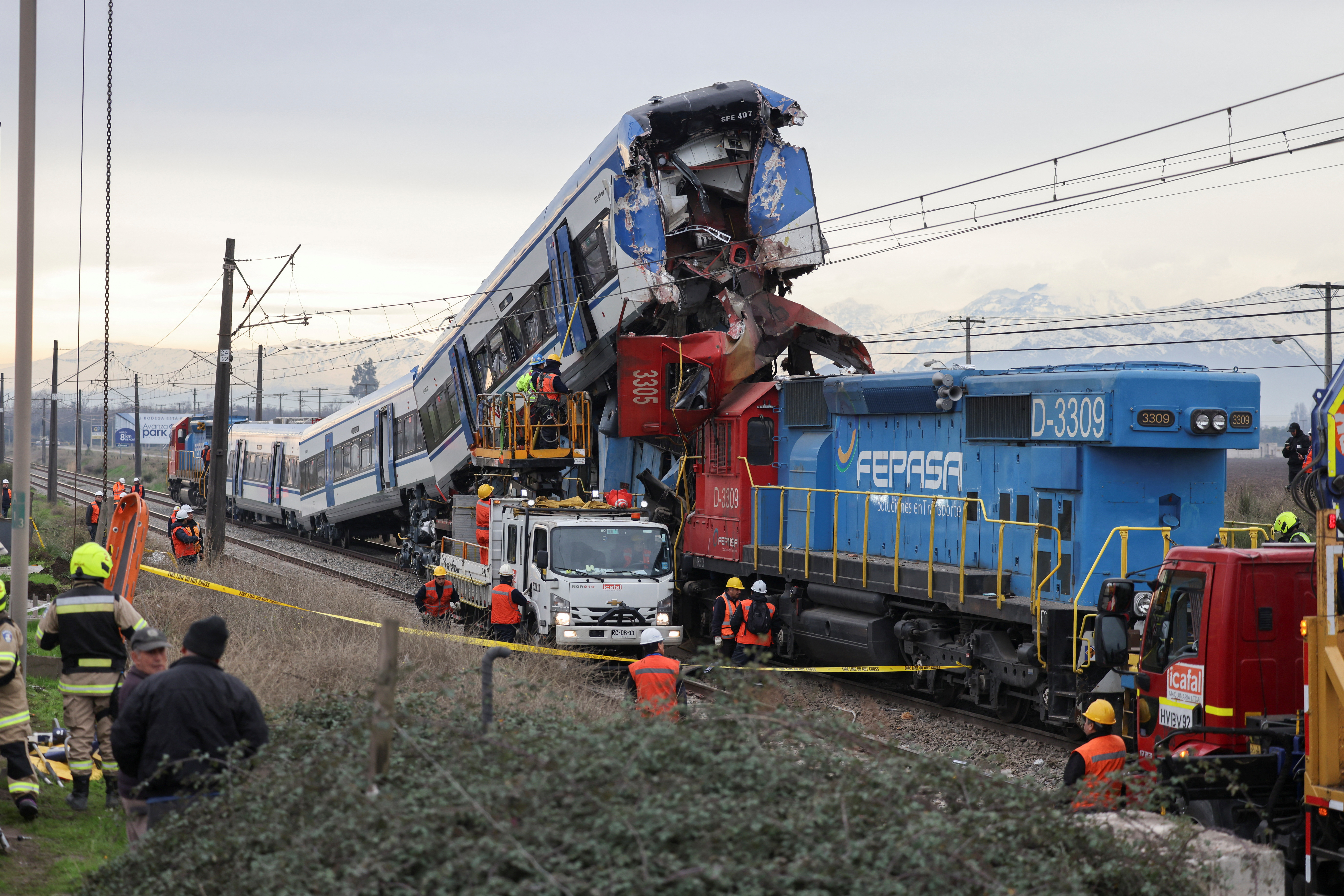 Two killed as Chilean train on test run collides with cargo train | Reuters