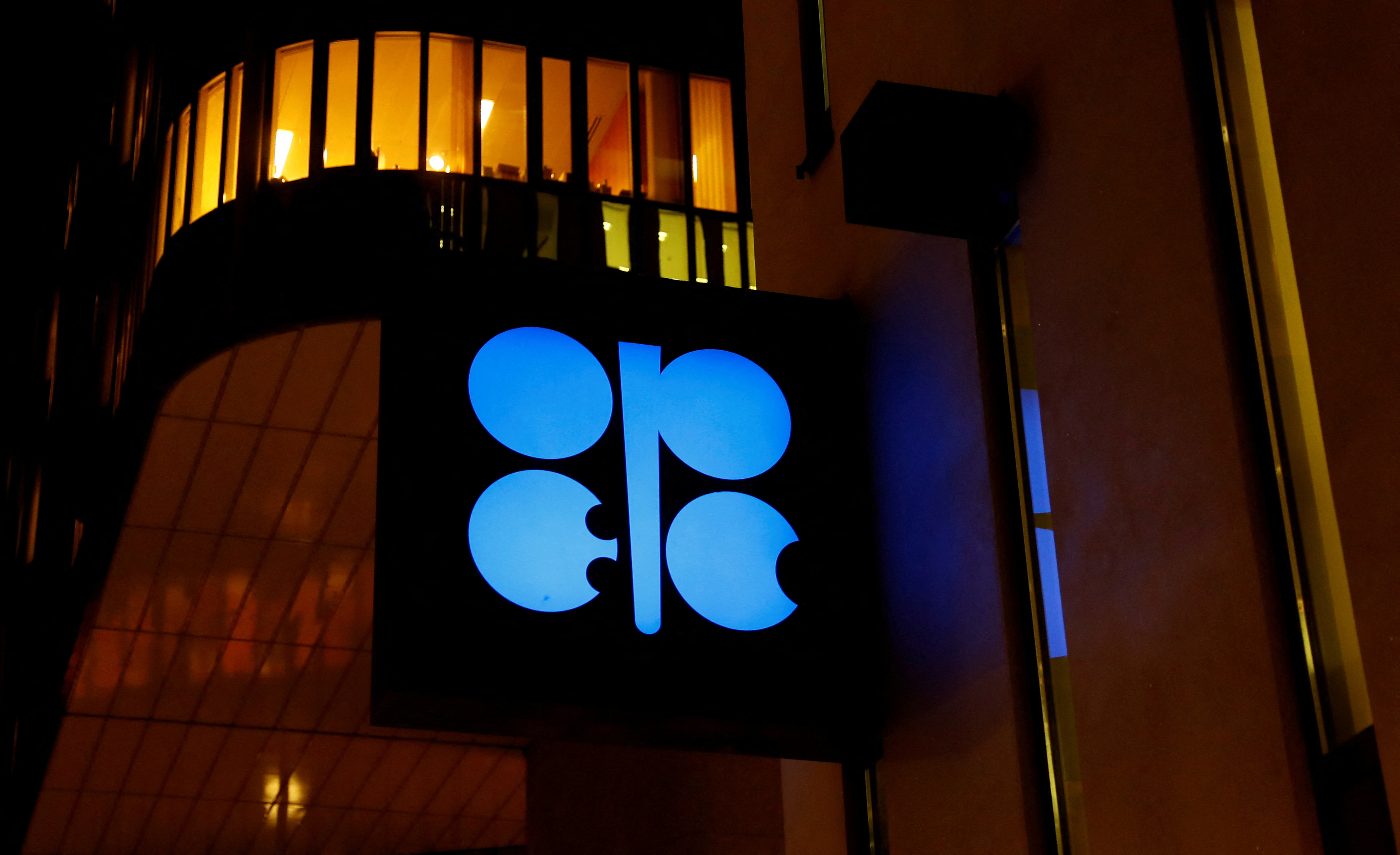 The logo of the OPEC is seen at OPEC's headquarters in Vienna